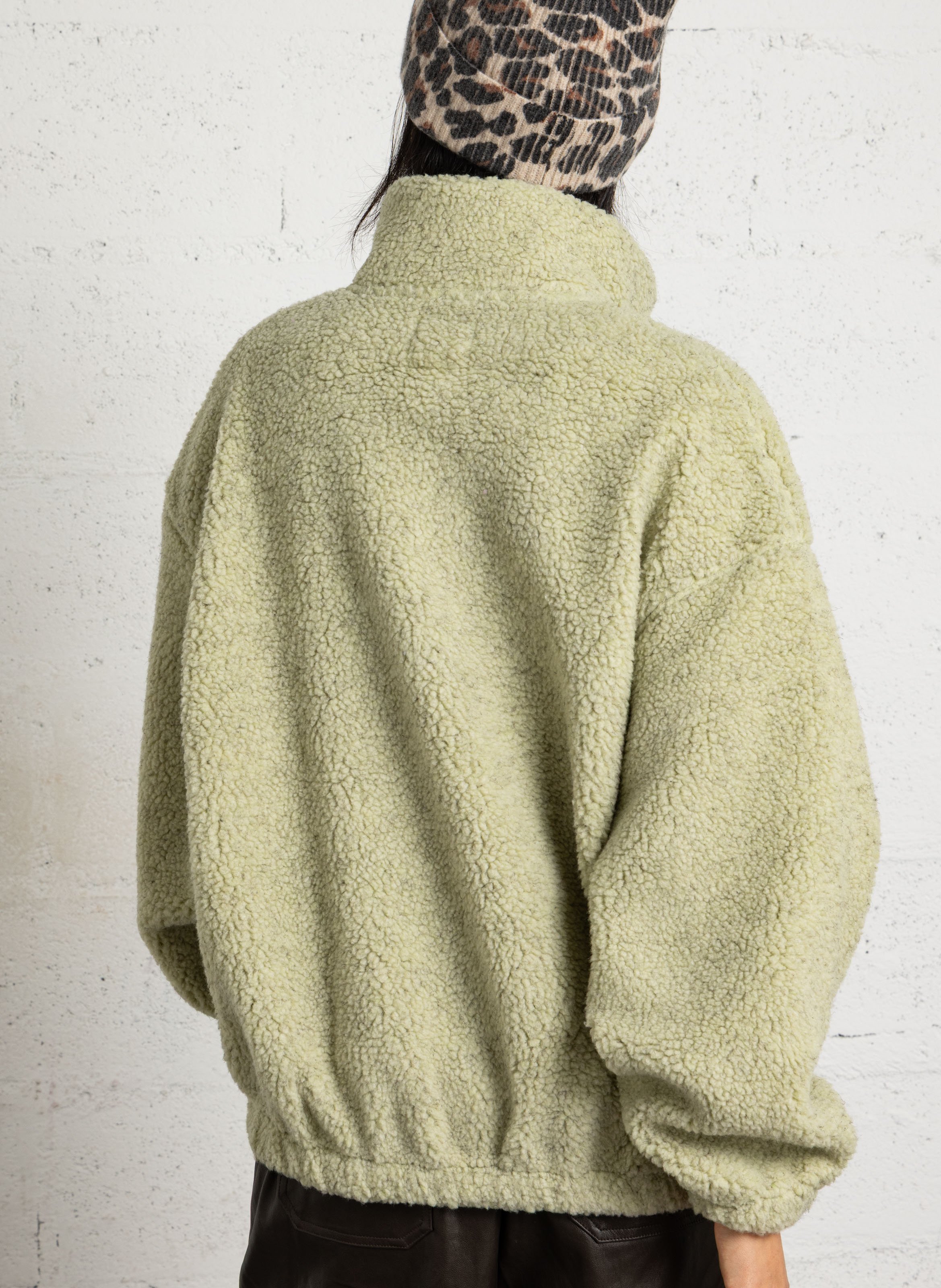 Polaire oversize col montant boutonné BILLABONG Vert