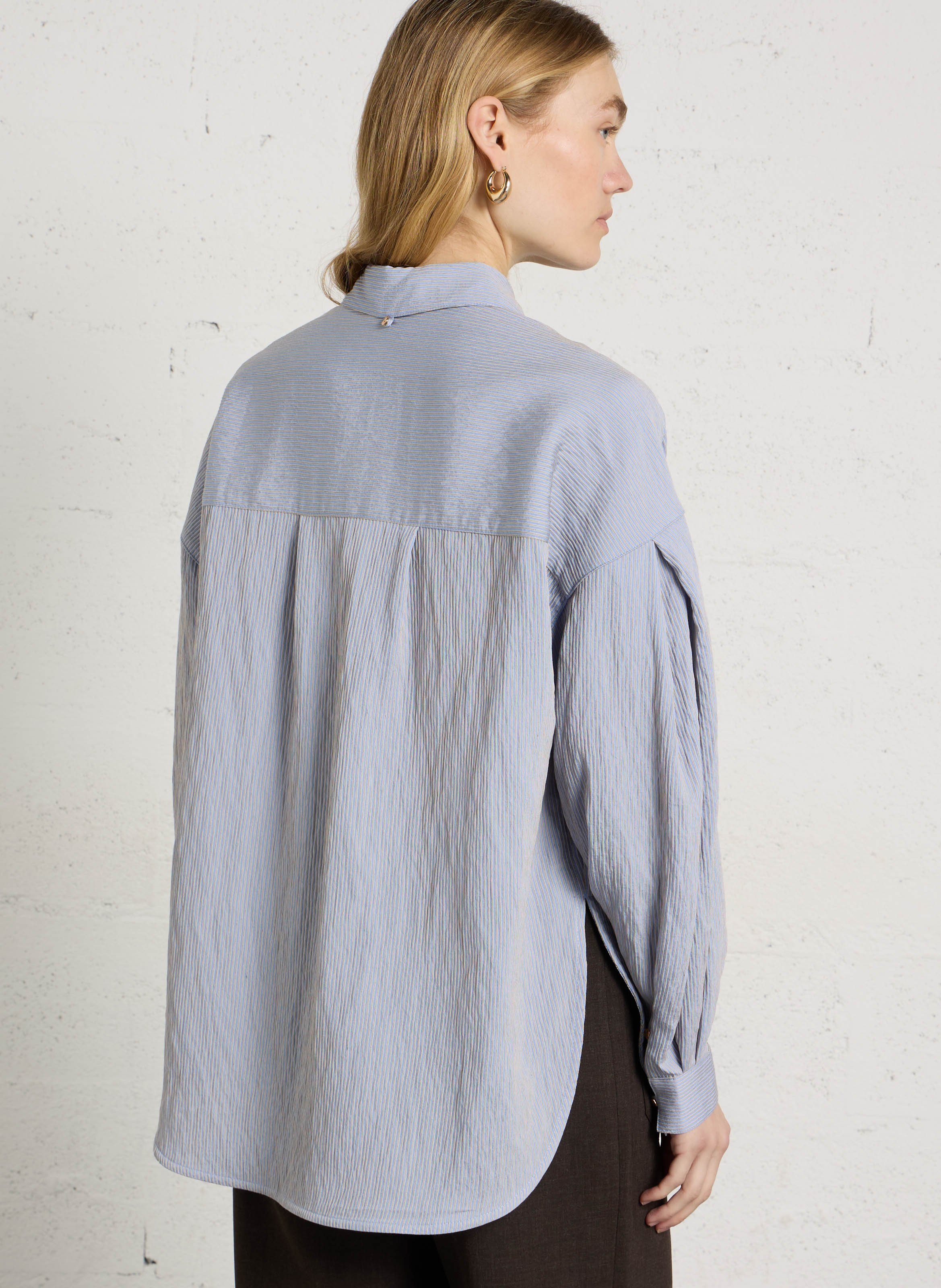 Chemise droite col classique SESSUN Bleu