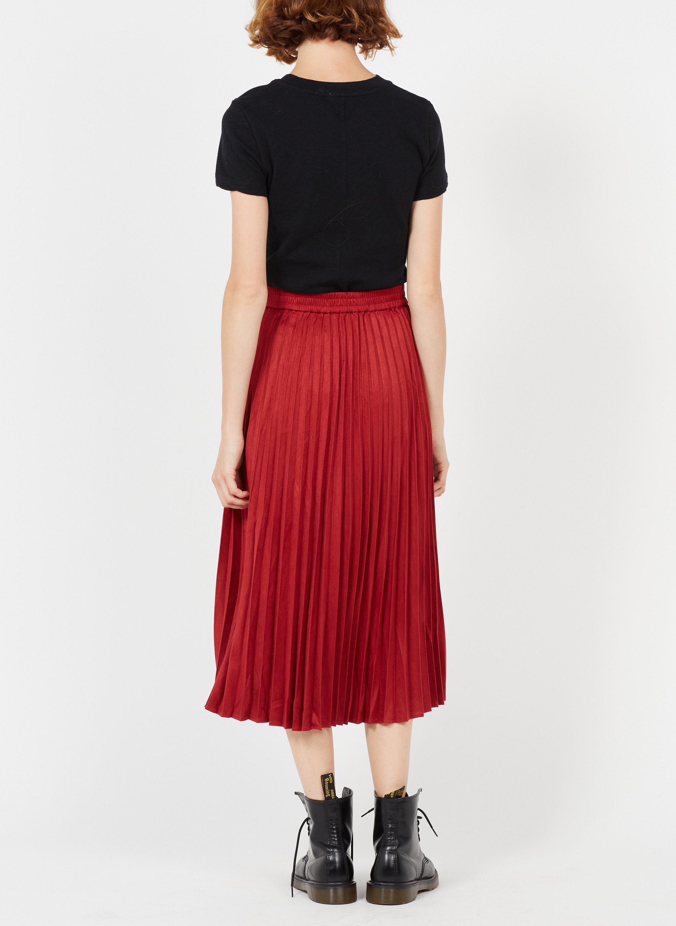 Straight cotton round-neck T-shirt AMERICAN VINTAGE Black