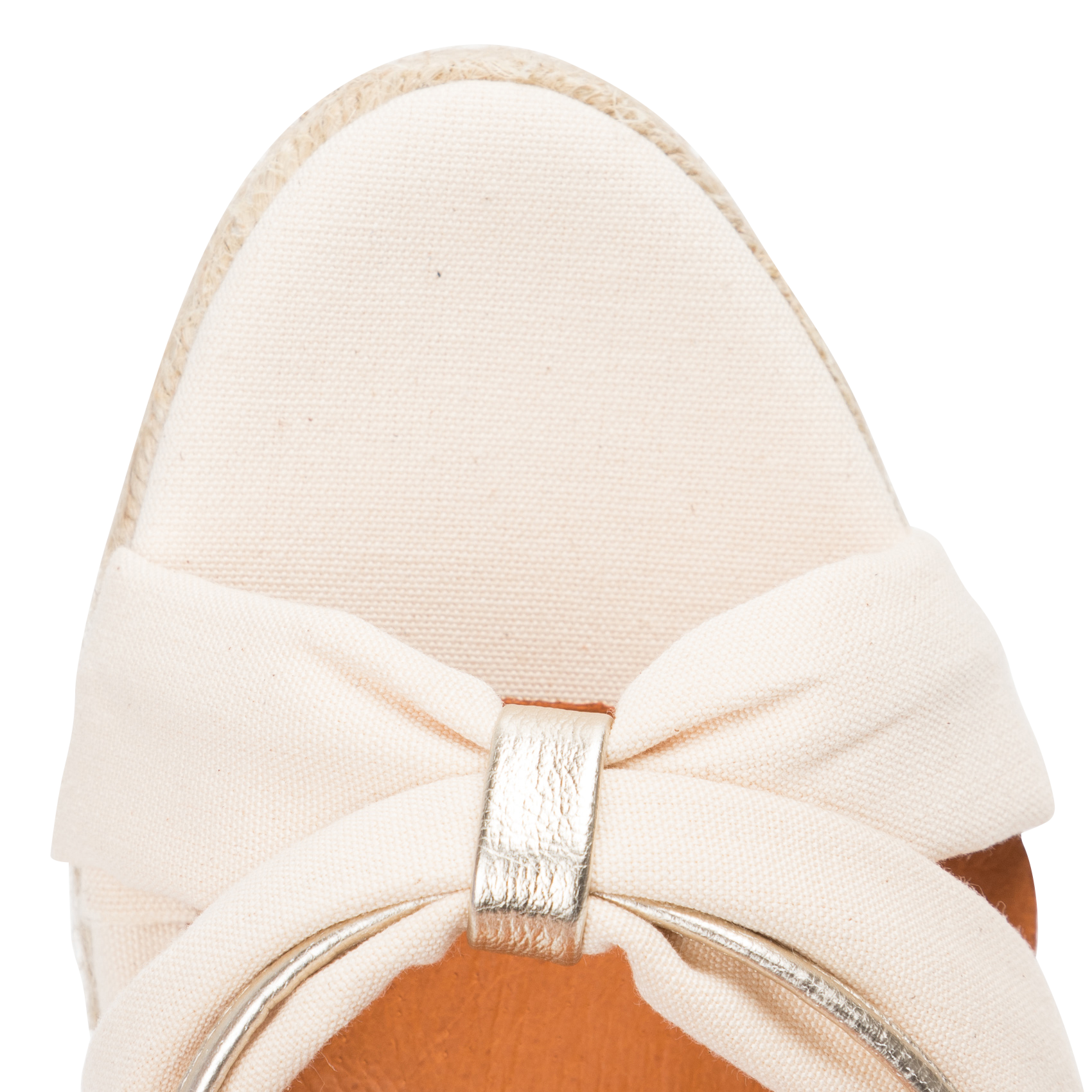 Recycled cotton wedge sandals LES TROPEZIENNES PAR M.BELARBI Beige