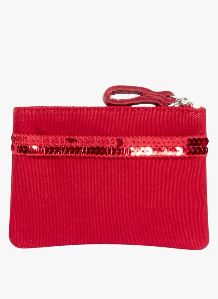 Porte monnaie Sequins En Coton Vermillon Vanessa Bruno Femme