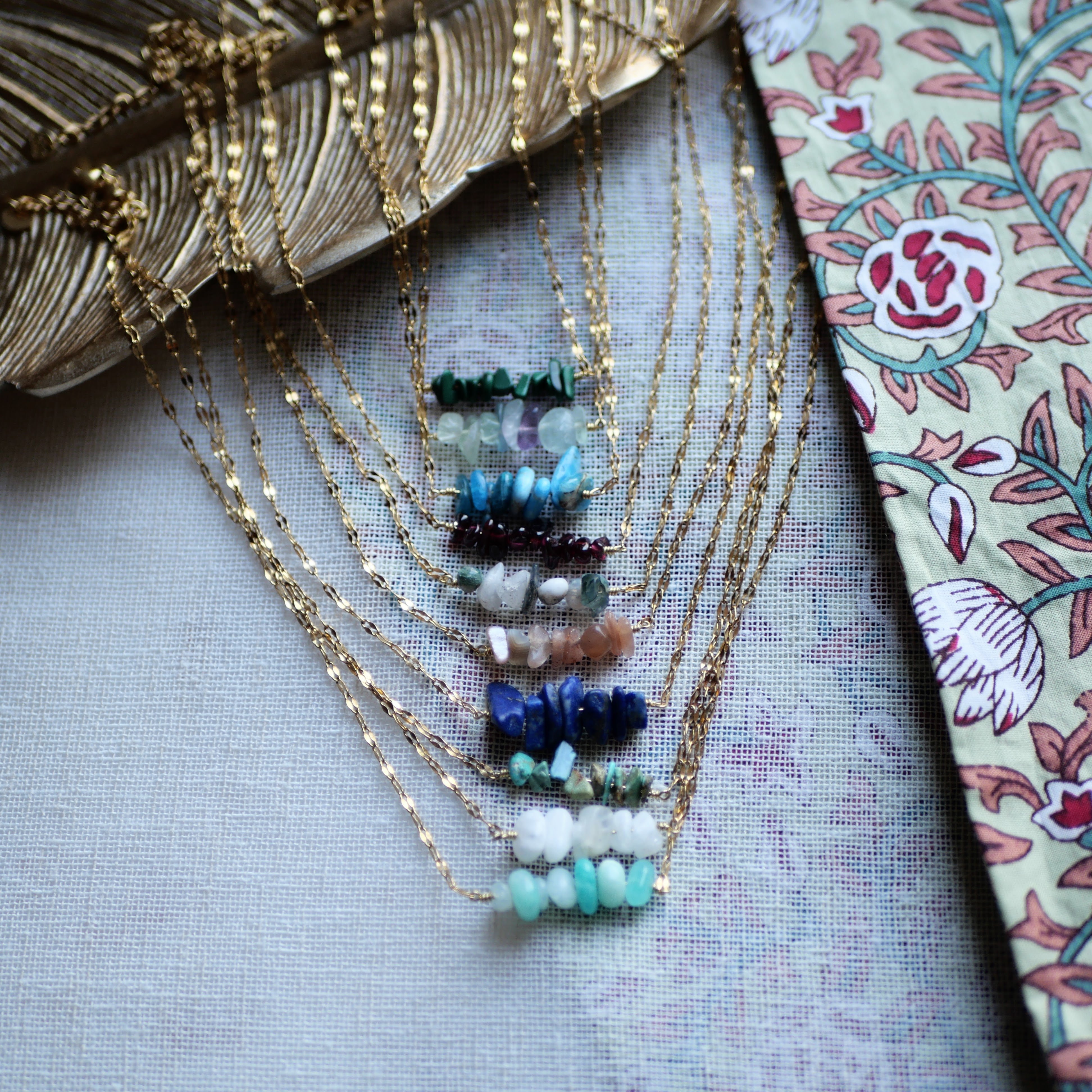 Fluorite necklace GINANDGER Green