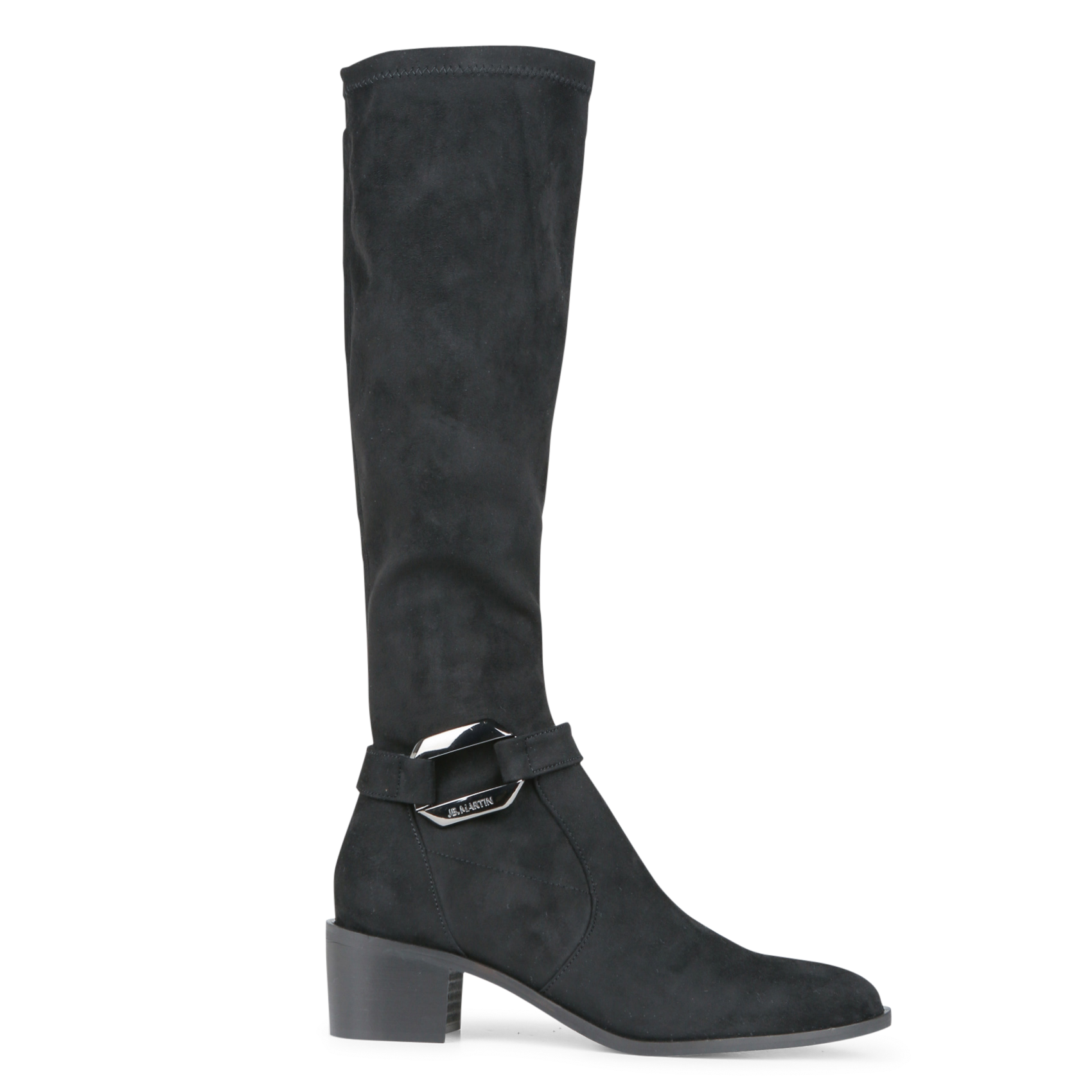 Bottes en cuir mélangé JB MARTIN Noir