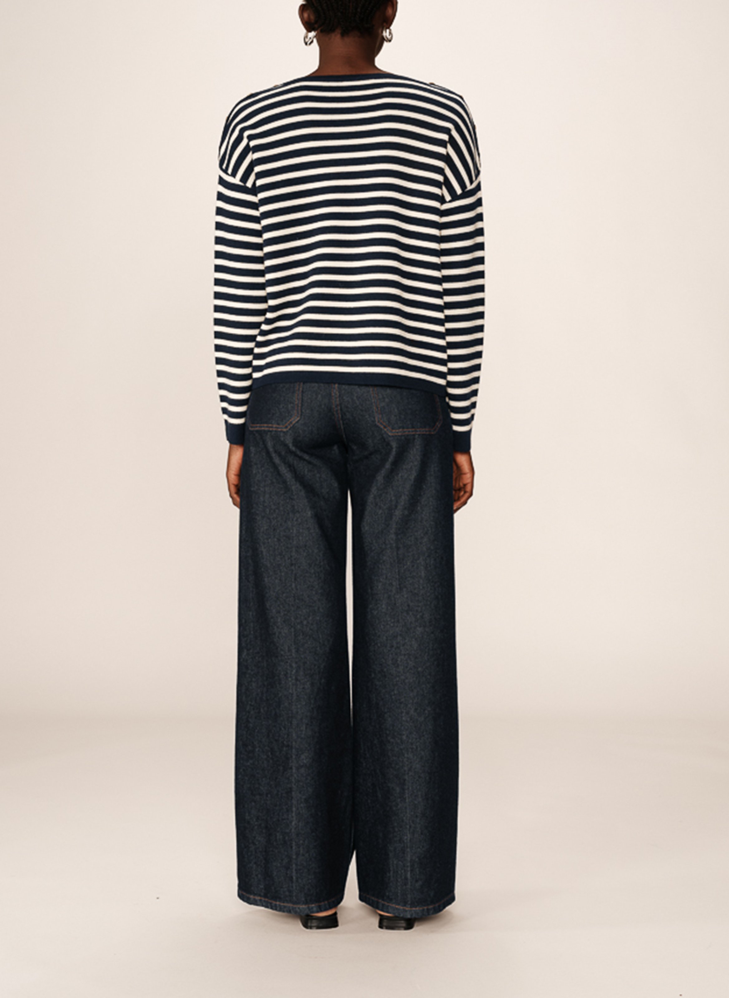 Oversized sailor sweater GRACE ET MILA Blue