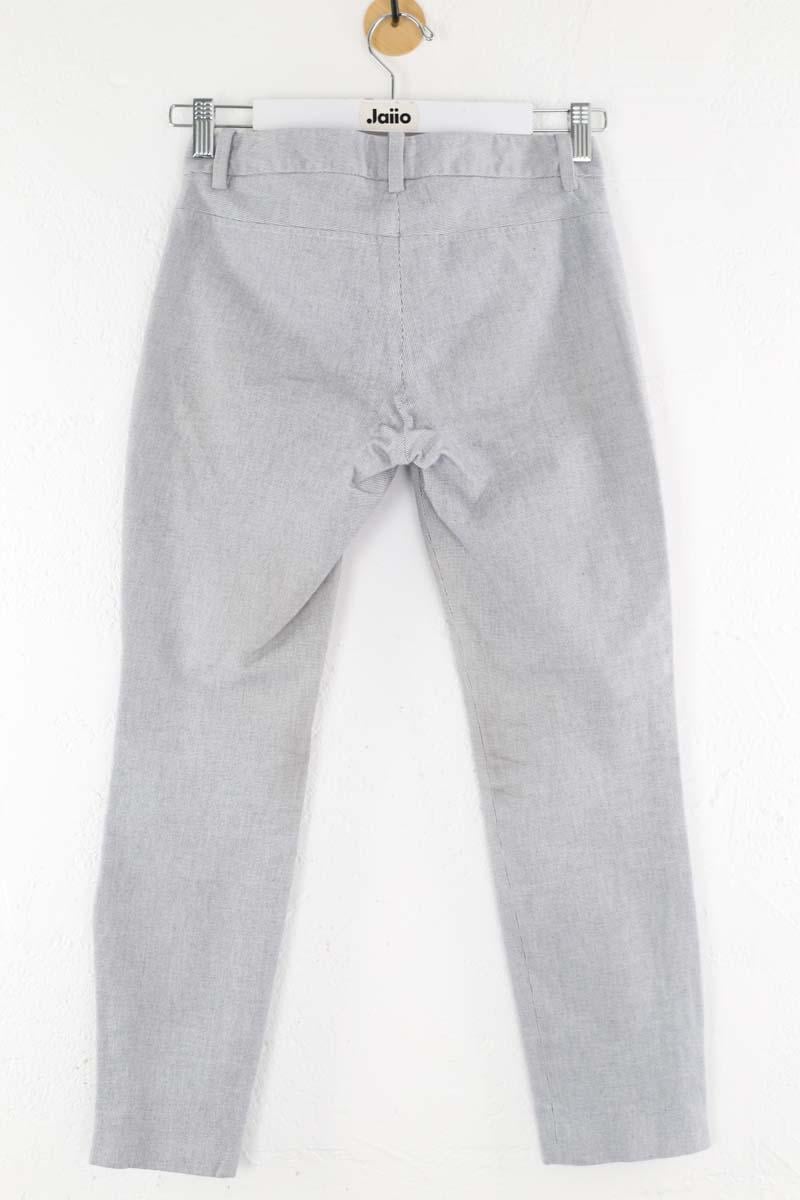 Slim cotton trousers THEORY - Seconde Main Grey