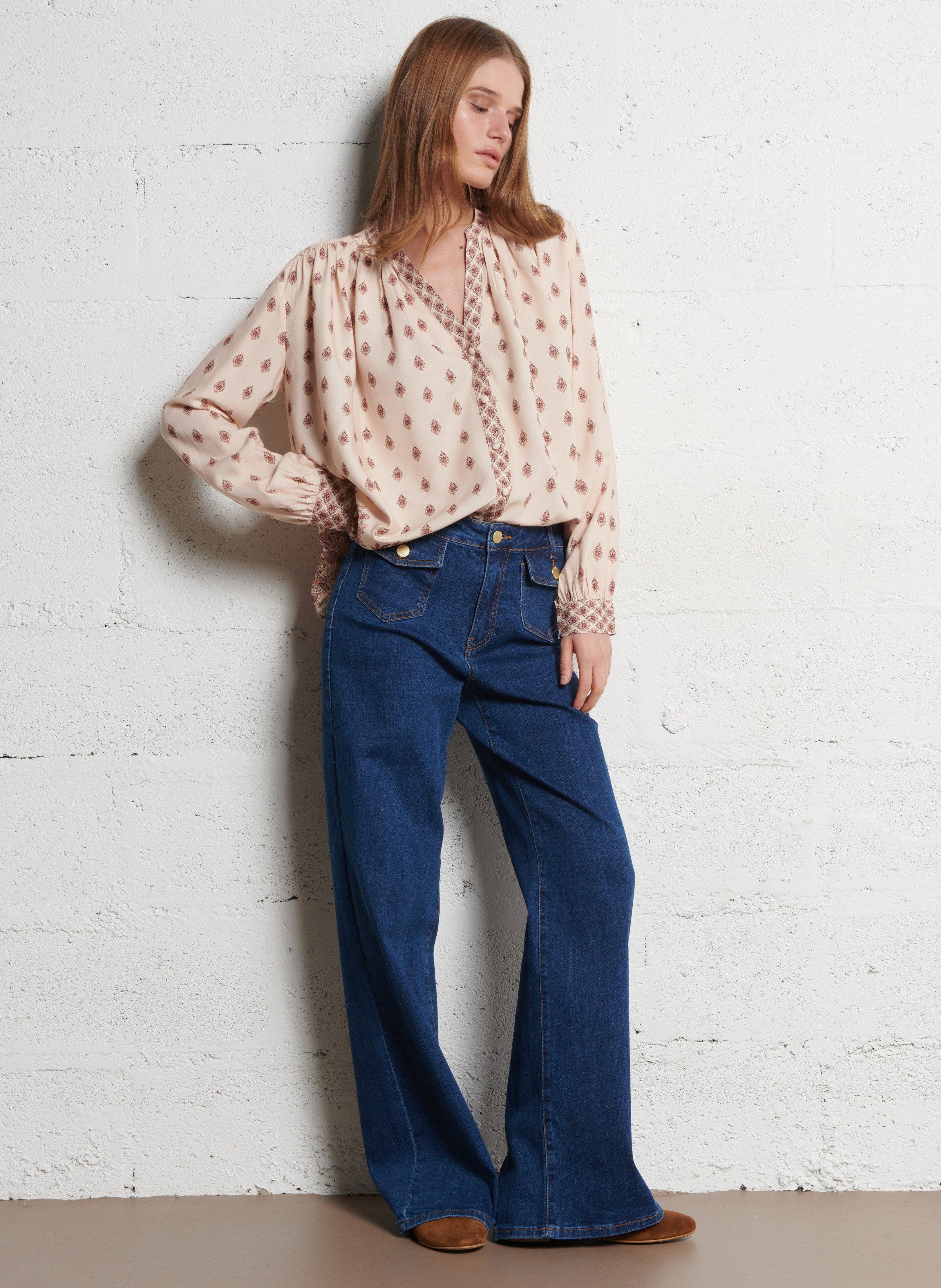 Loose-fit printed blouse LA PETITE ETOILE Multicolored