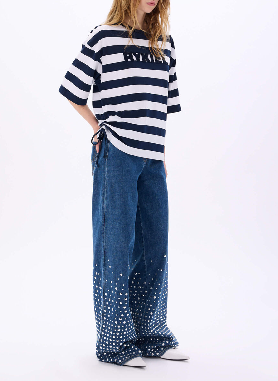 Straight striped cotton T-shirt SONIA RYKIEL Multicolored