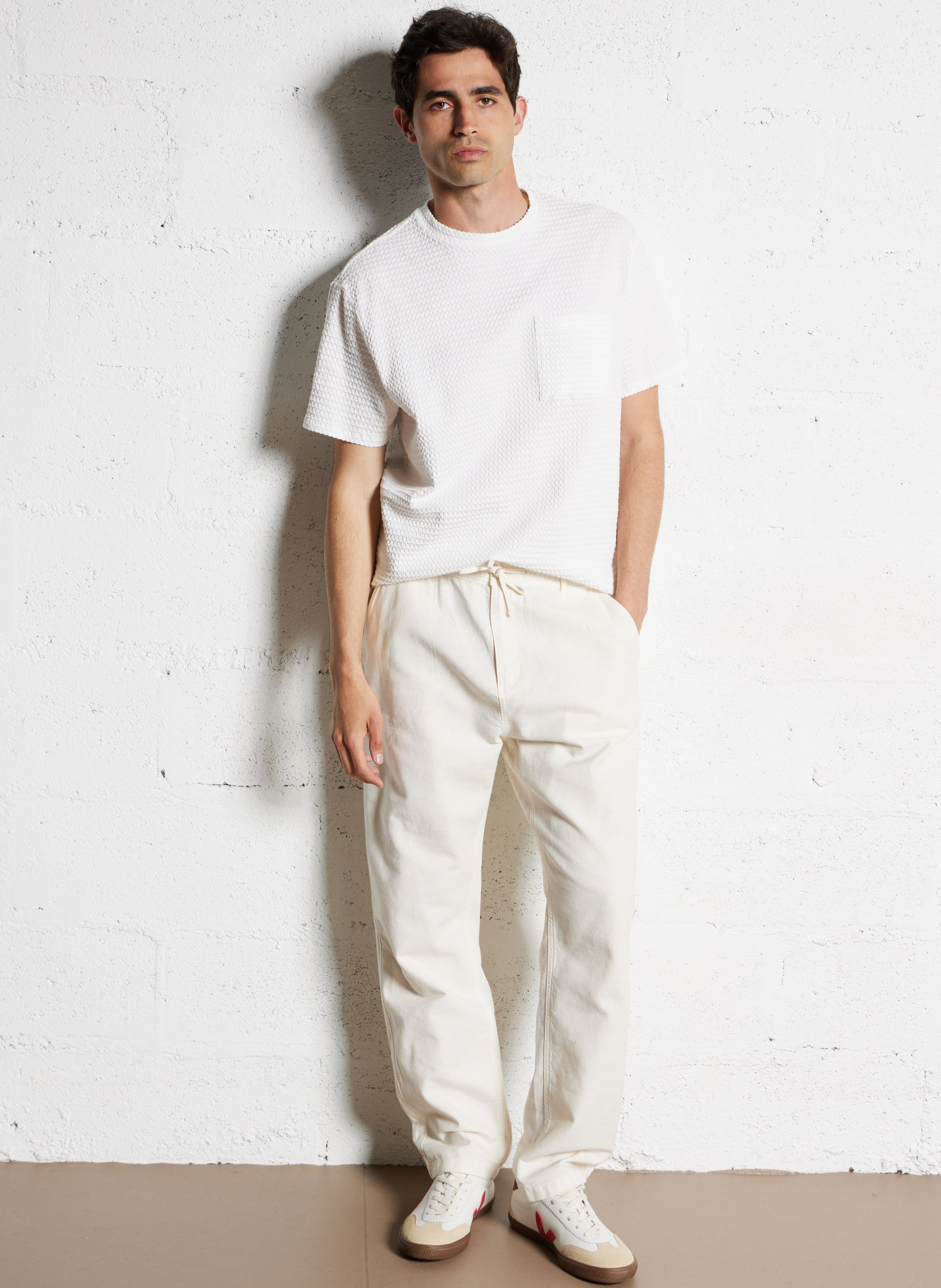 Jacksonville - T-Shirt mit Rundhalsausschnitt aus Baumwoll-Mix IKKS Weiss