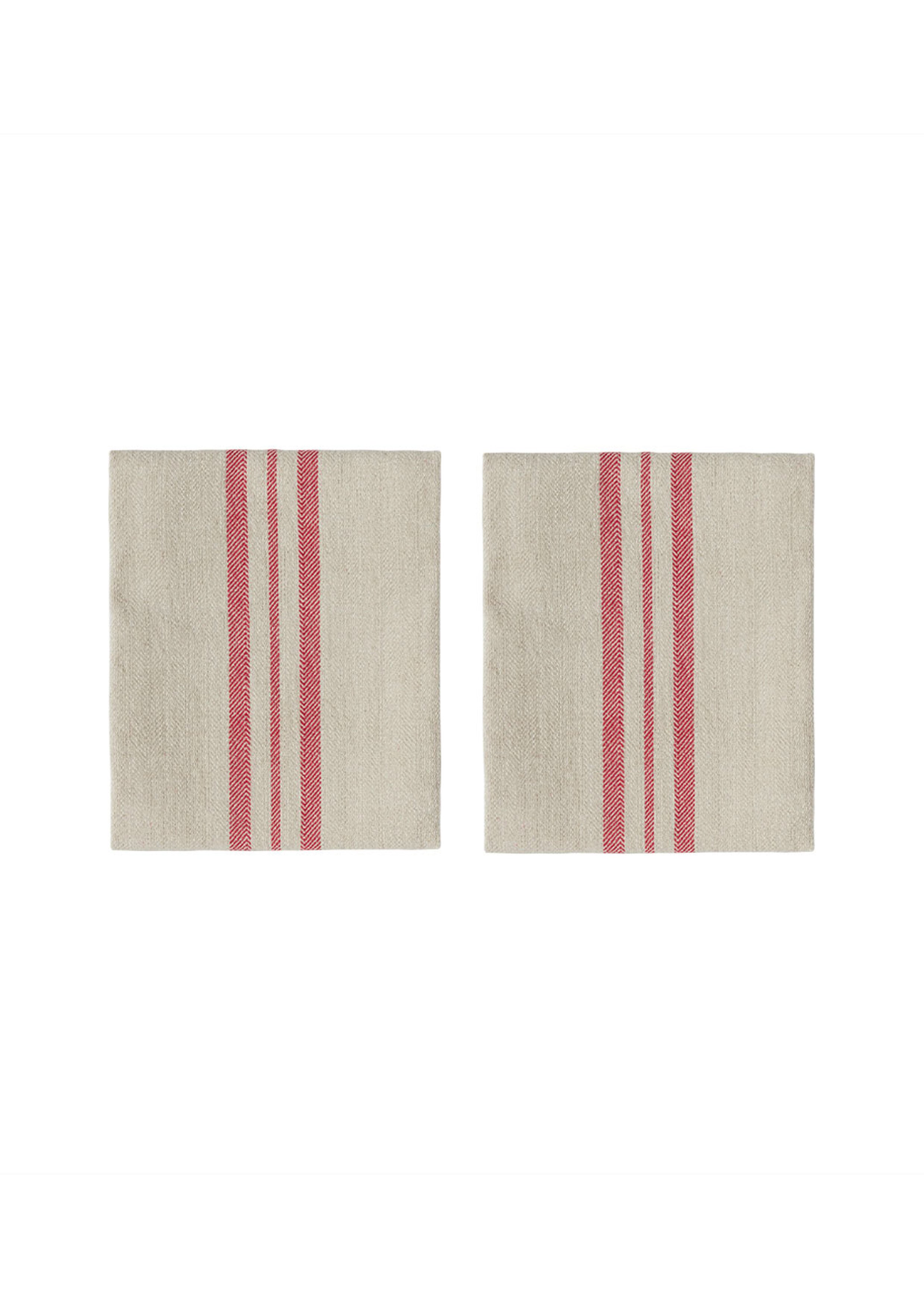Set of 2 cotton table napkins OYOY LIVING DESIGN Red