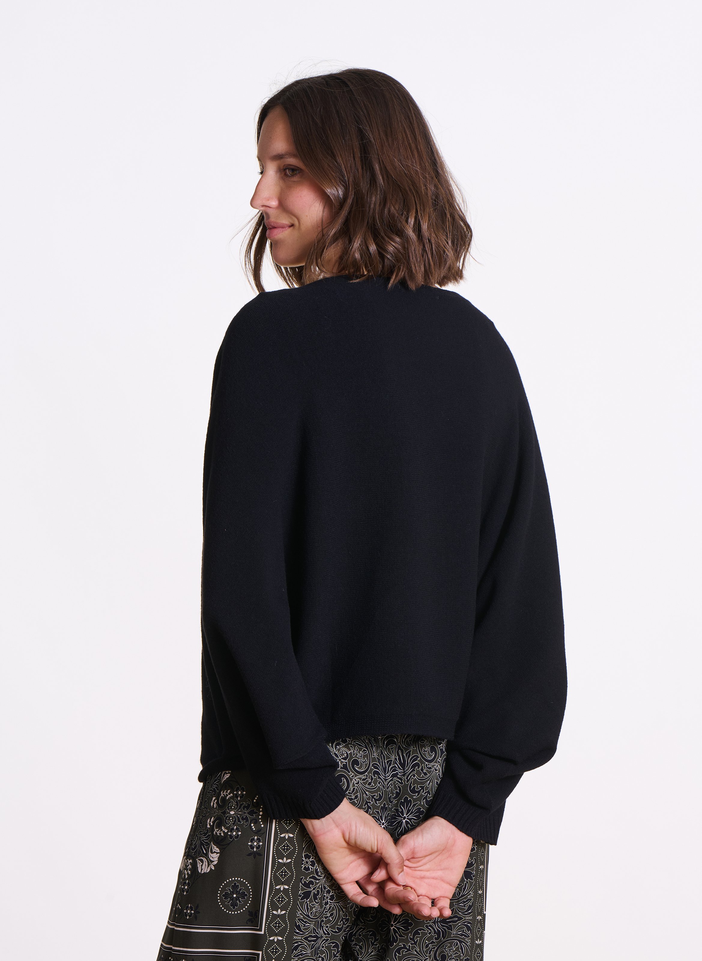 Oversize-Pullover LA FEE MARABOUTEE Schwarz
