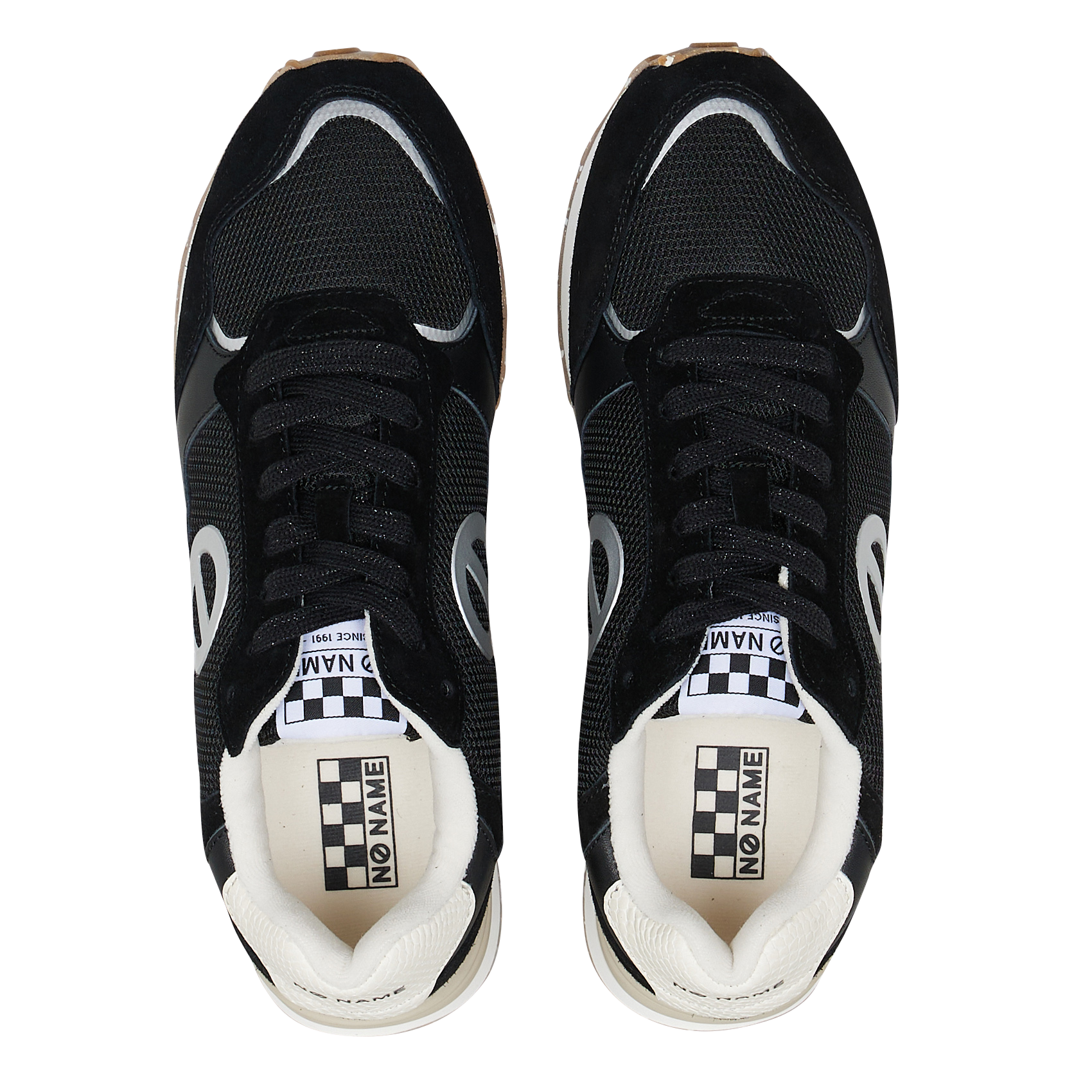 Zapatillas bajas con cuña NO NAME Negro