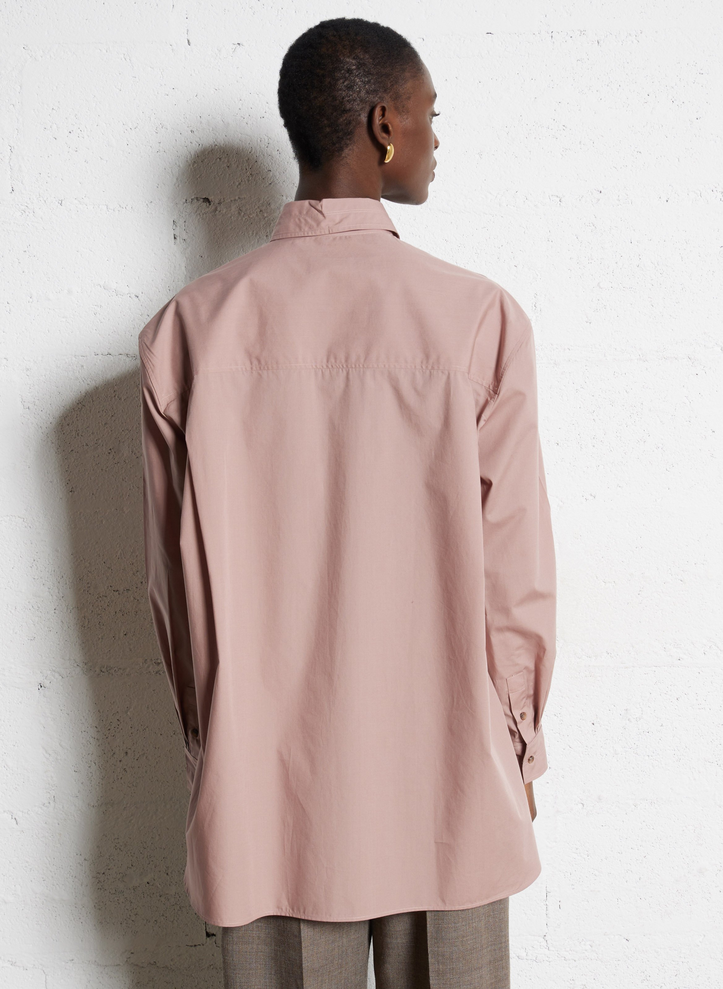 Oversize-Bluse aus Bio-Baumwolle SOEUR Rosa