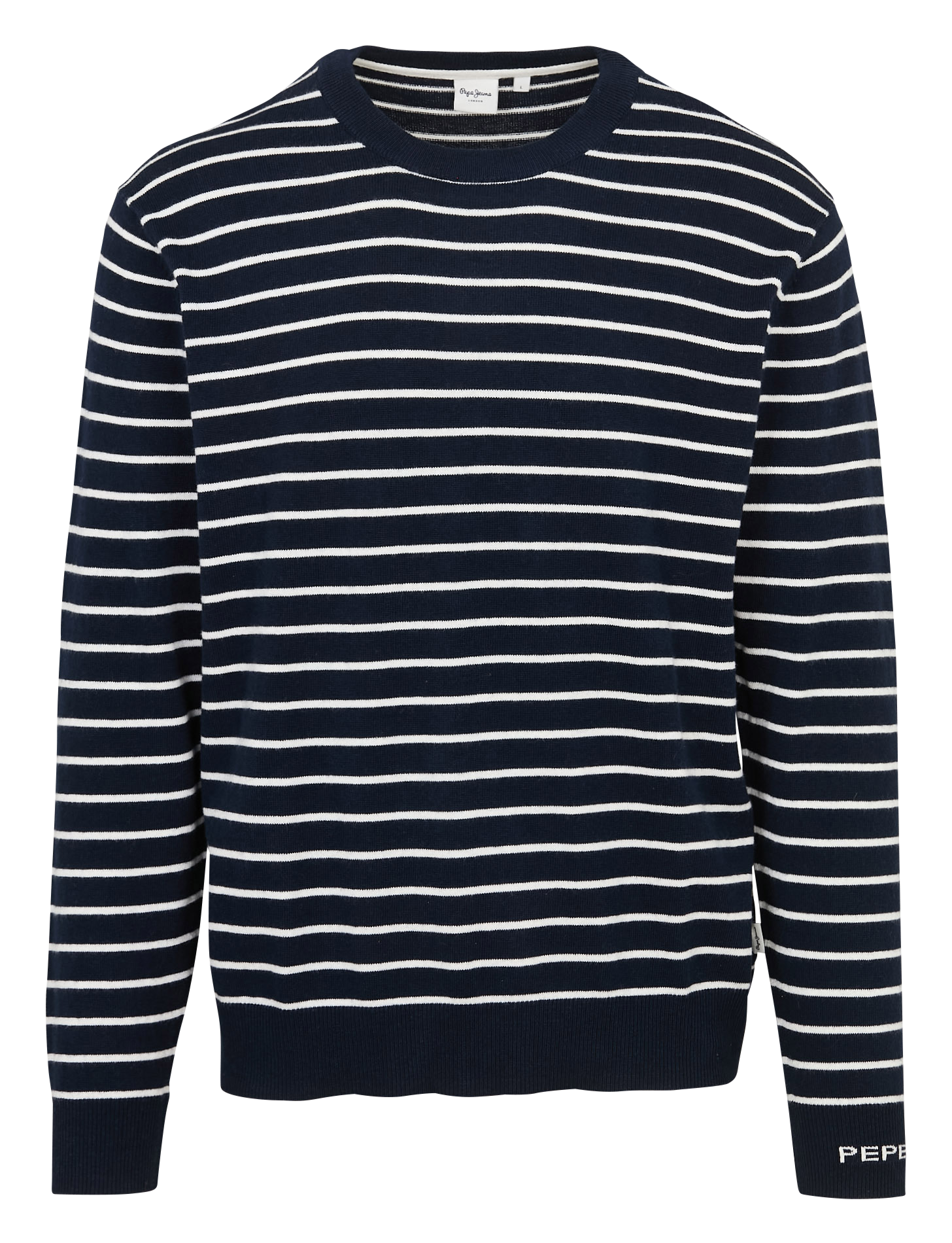 Cotton and wool sleeveless sweater with lacing PEPE JEANS Blue