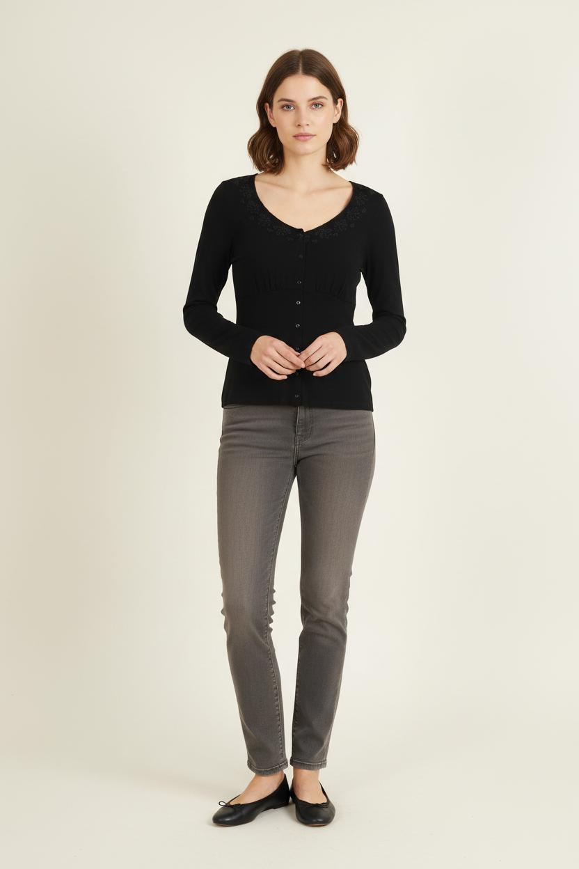 Top & tank top ROUJE - Seconde Main Black