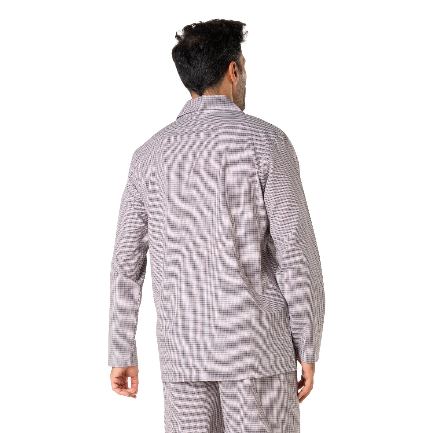 Open poplin long pyjamas. EMINENCE Multicolored