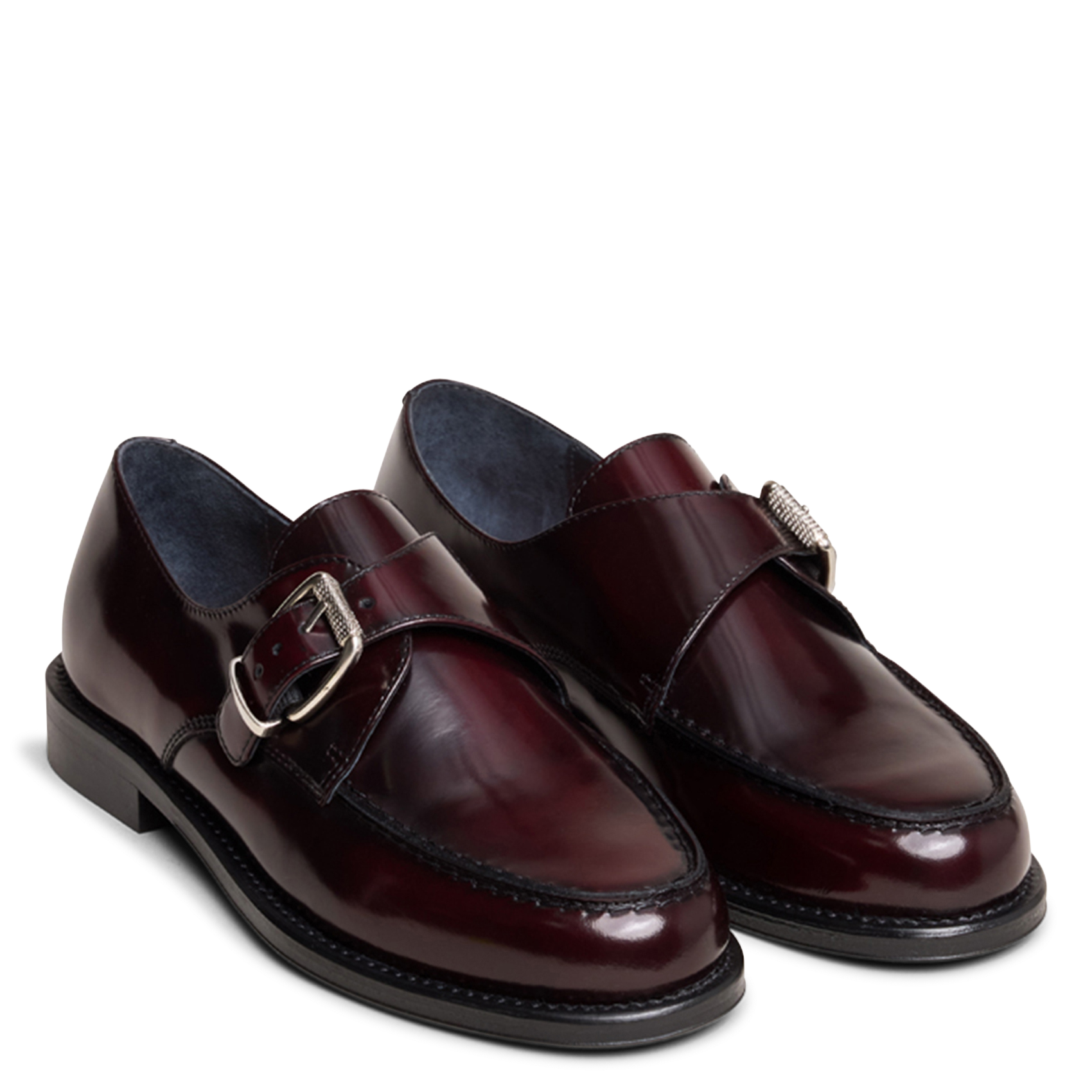 Mocassins en cuir verni JONAK Rouge