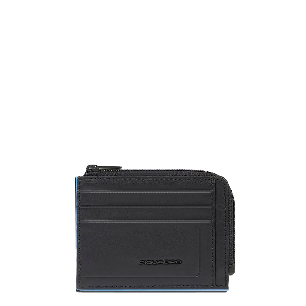 Zippered wallet with credit card slots, document holder, and RFID protection PIQUADRO