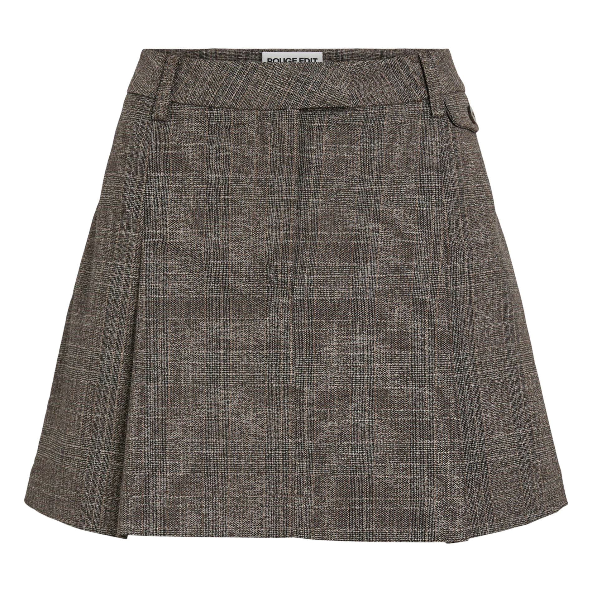 Halflange, wijd uitlopende rok ROUGE EDIT Bruin