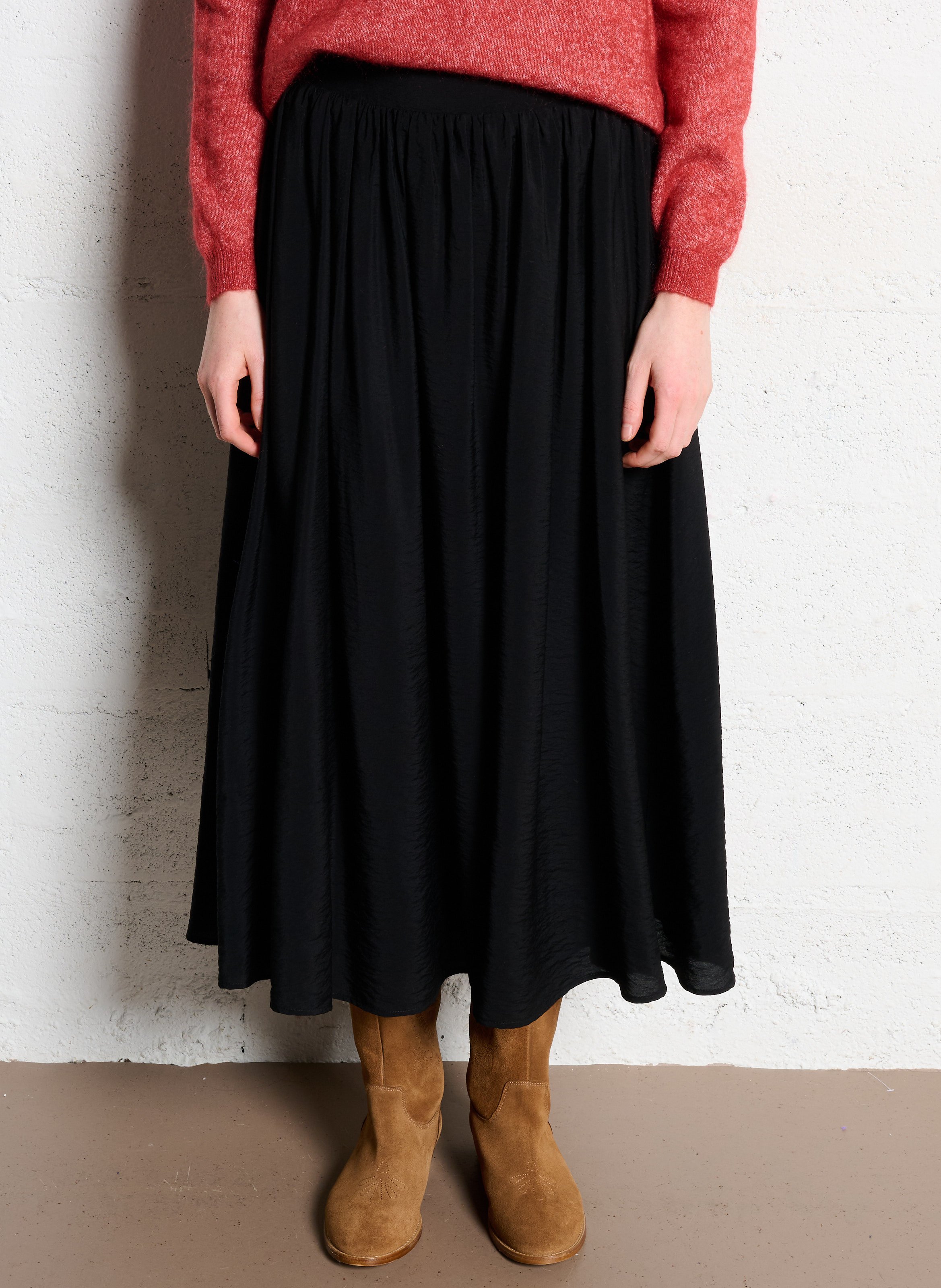 Jupe longue SUD EXPRESS Noir