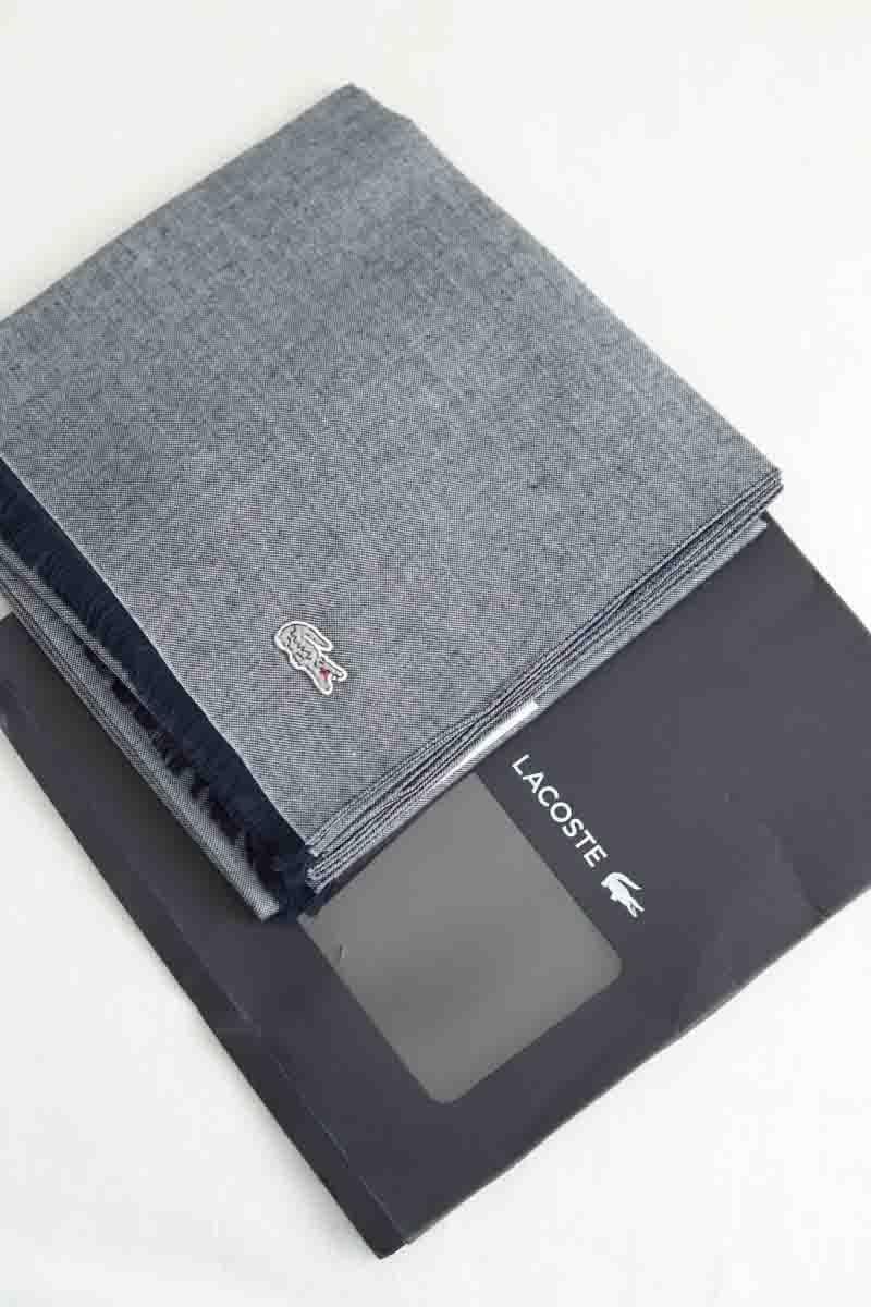 Scarf LACOSTE - SECONDE MAIN Grey