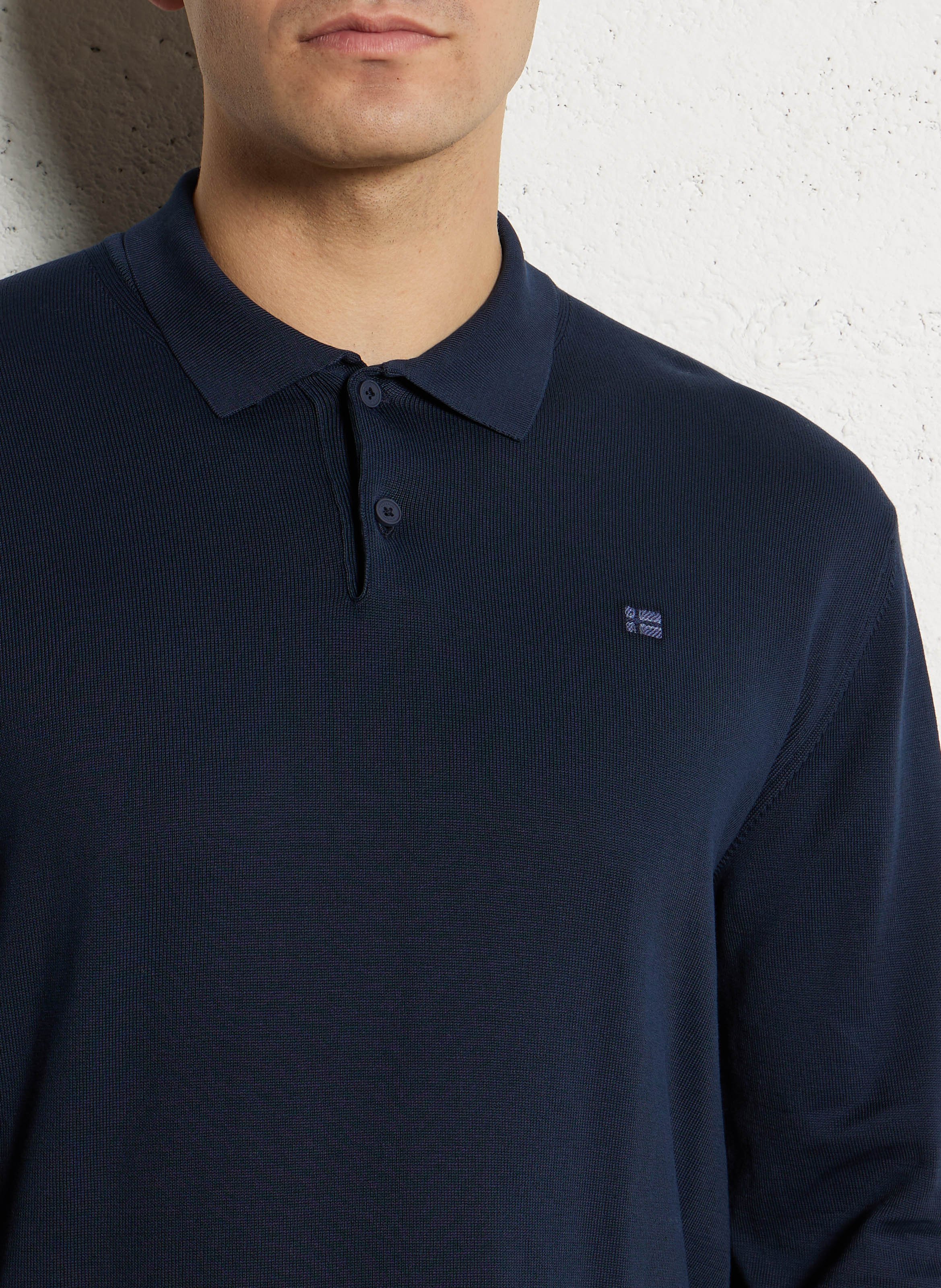 Baumwollpullover mit Polokragen NAPAPIJRI Blau