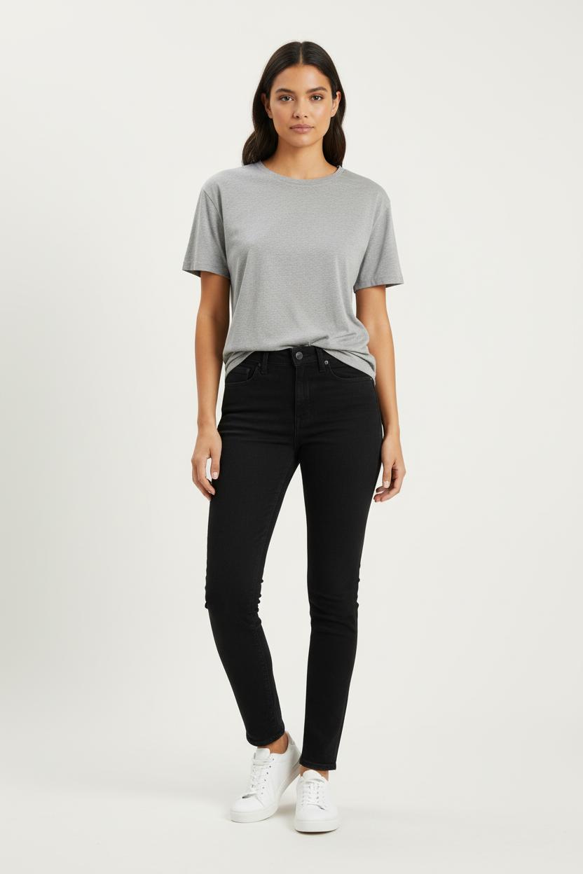 Cropped slim jeans with studs LEVI'S - Seconde main Black
