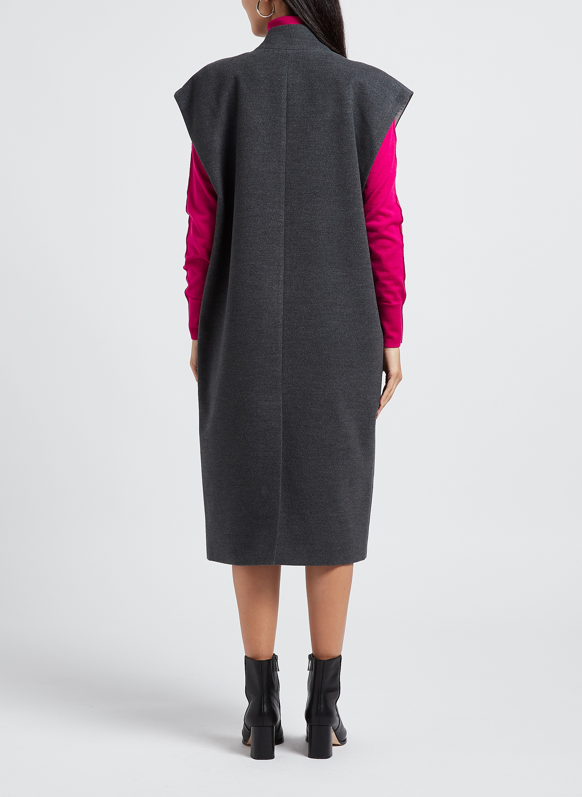 Cappotto a collo alto senza maniche COLLECTORS CLUB Grigio