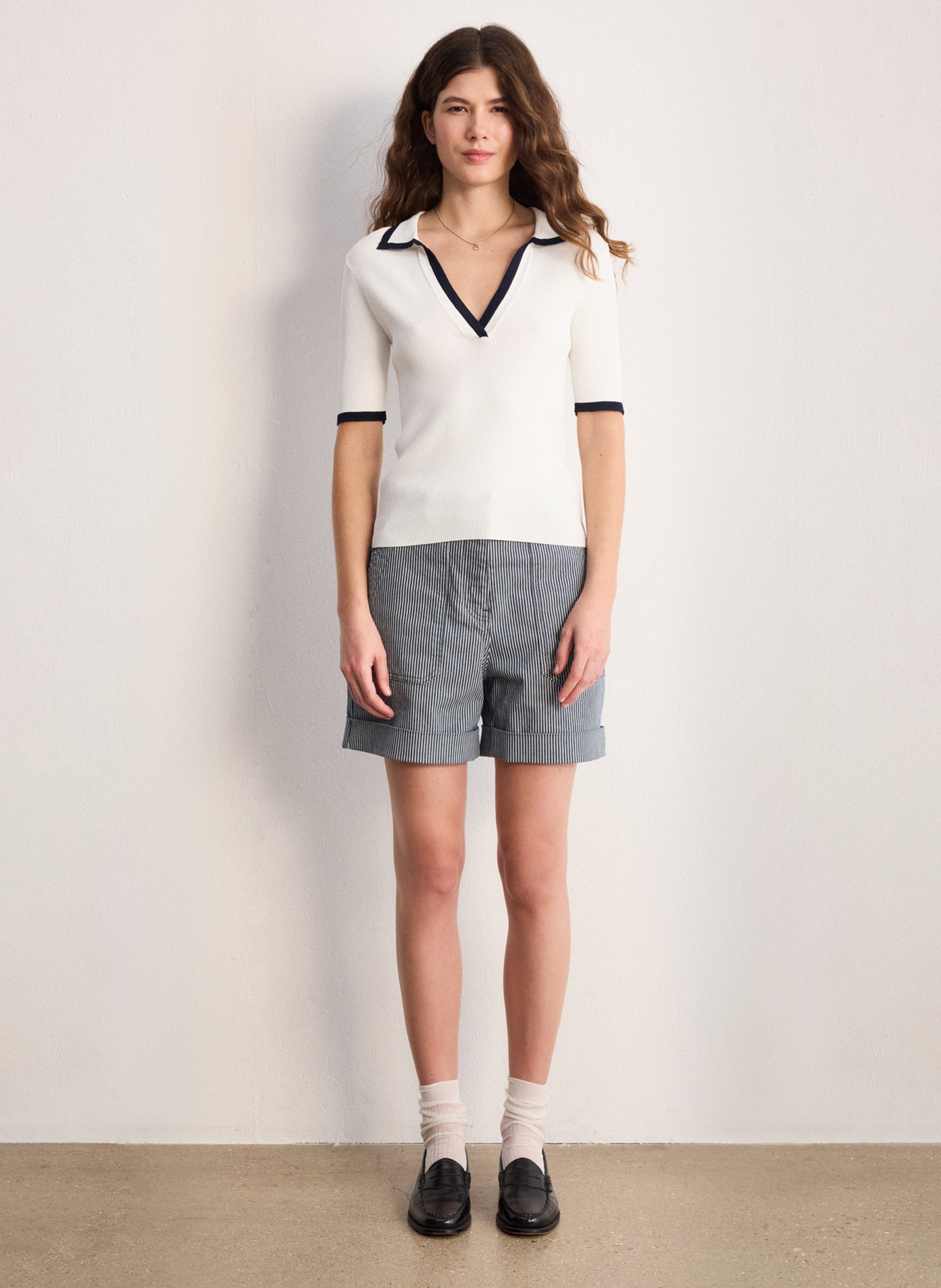 Polo droit PABLO Beige