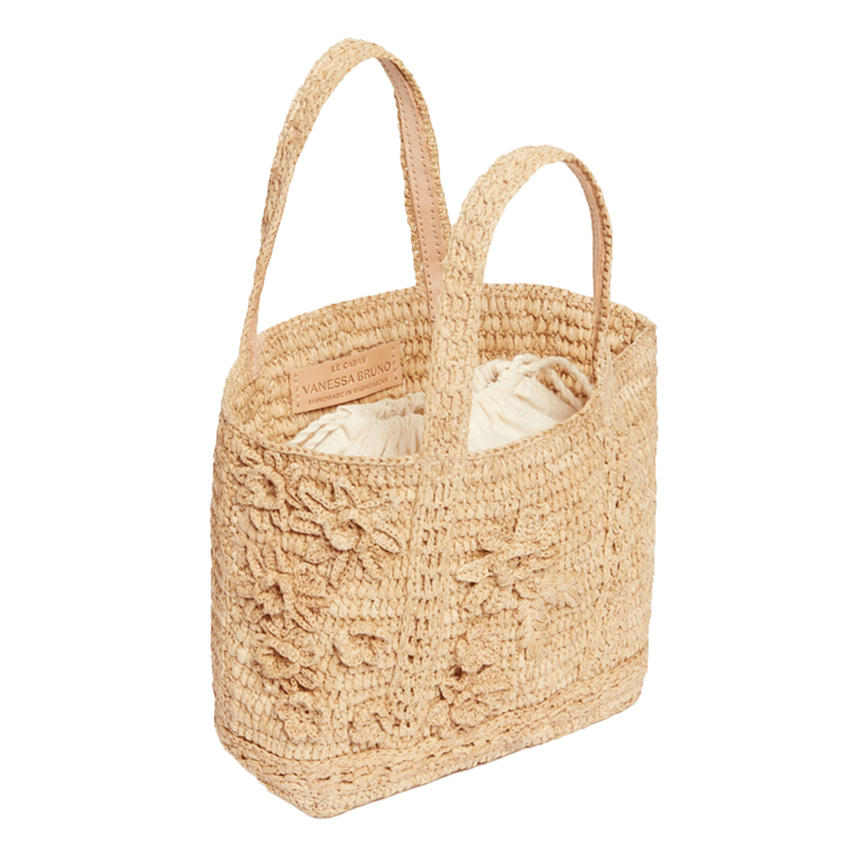 Sac cabas en raphia VANESSA BRUNO Beige