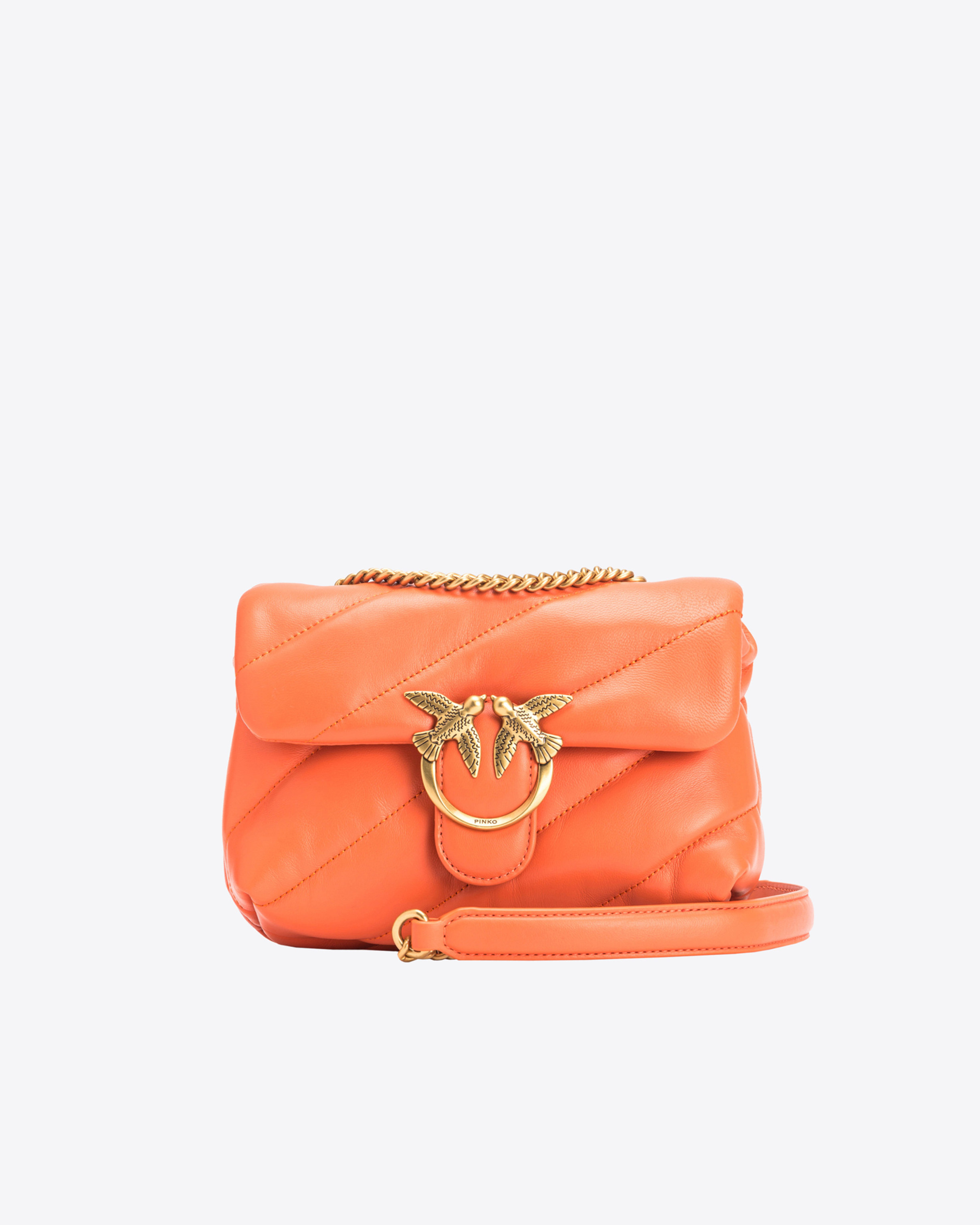 Small Love Bag Puff Maxi Quilt Crossbody Bag PINKO