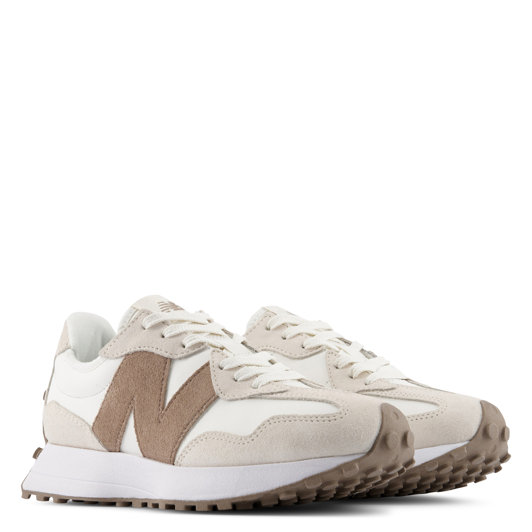 Lage sneakers van leermix NEW BALANCE Wit
