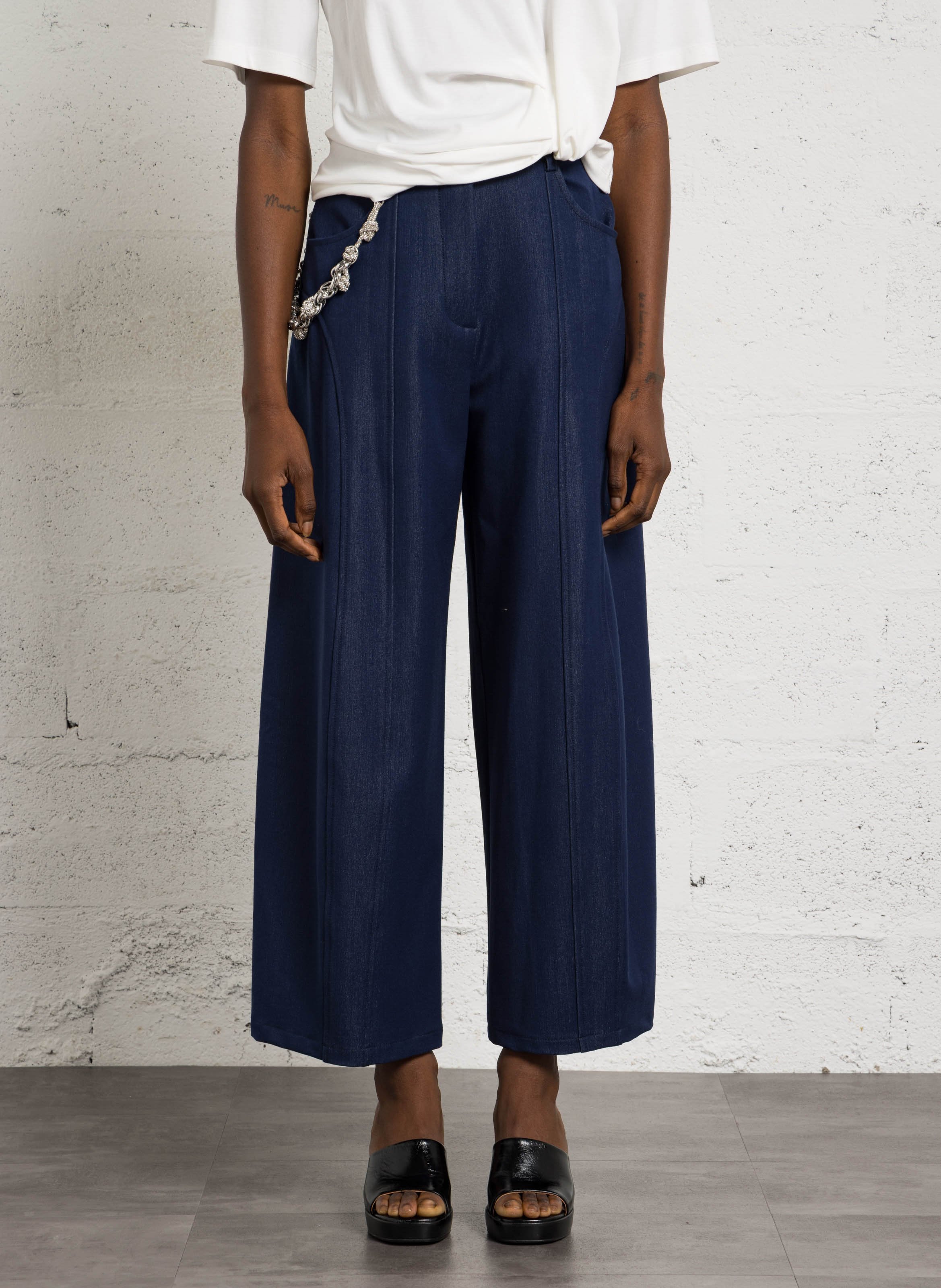 Wide-leg pants IMPERIAL Blue