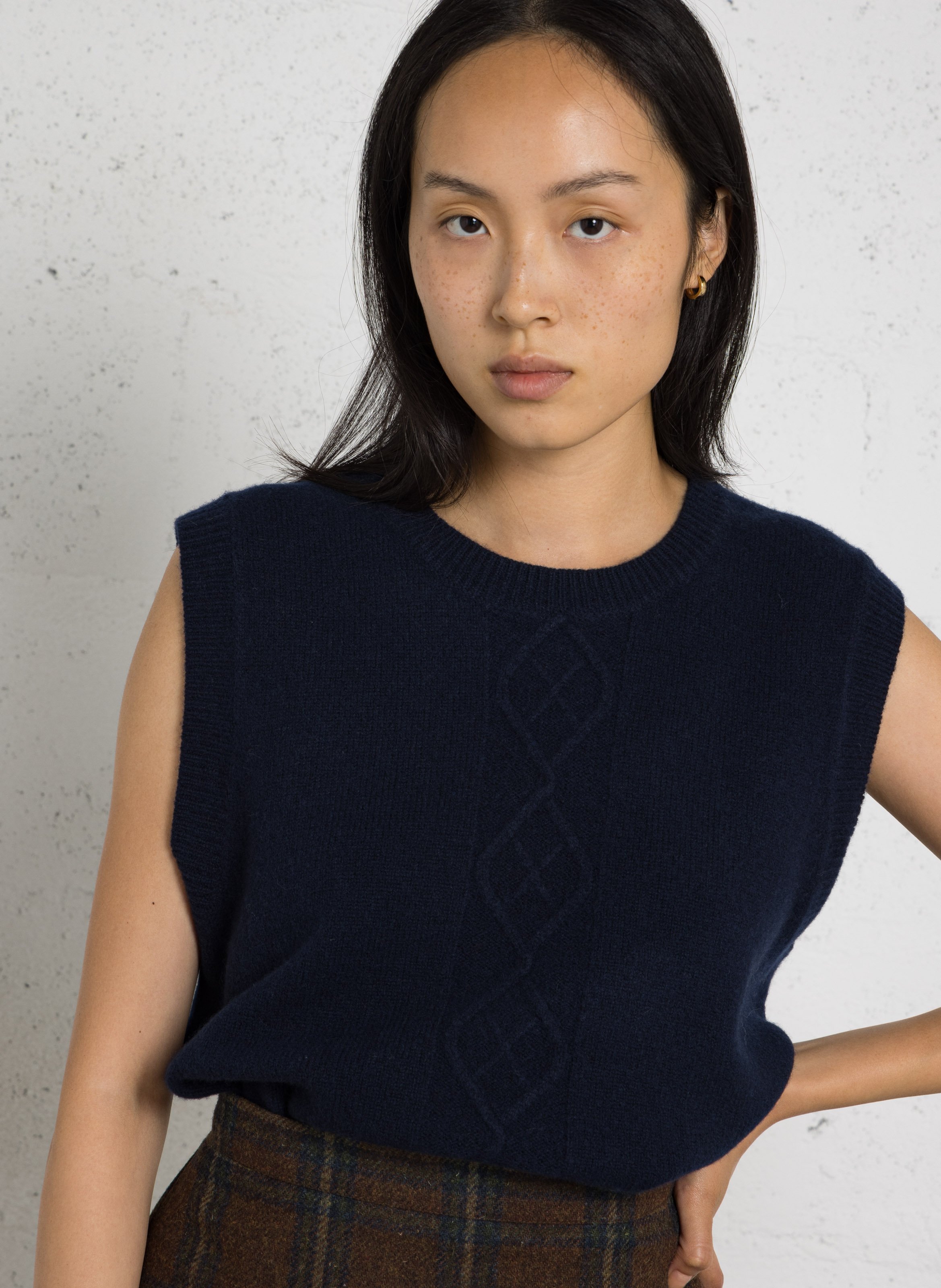 Pull droit col rond en laine BELLA JONES