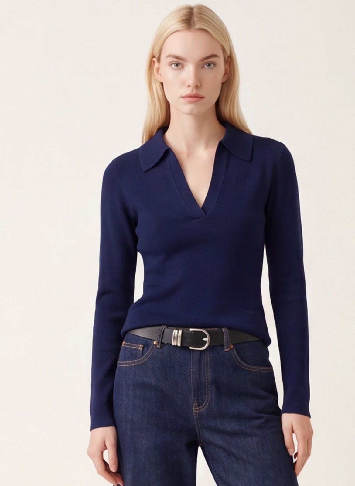 Sjaal van fantasietricot - Aly KOOKAI Blauw