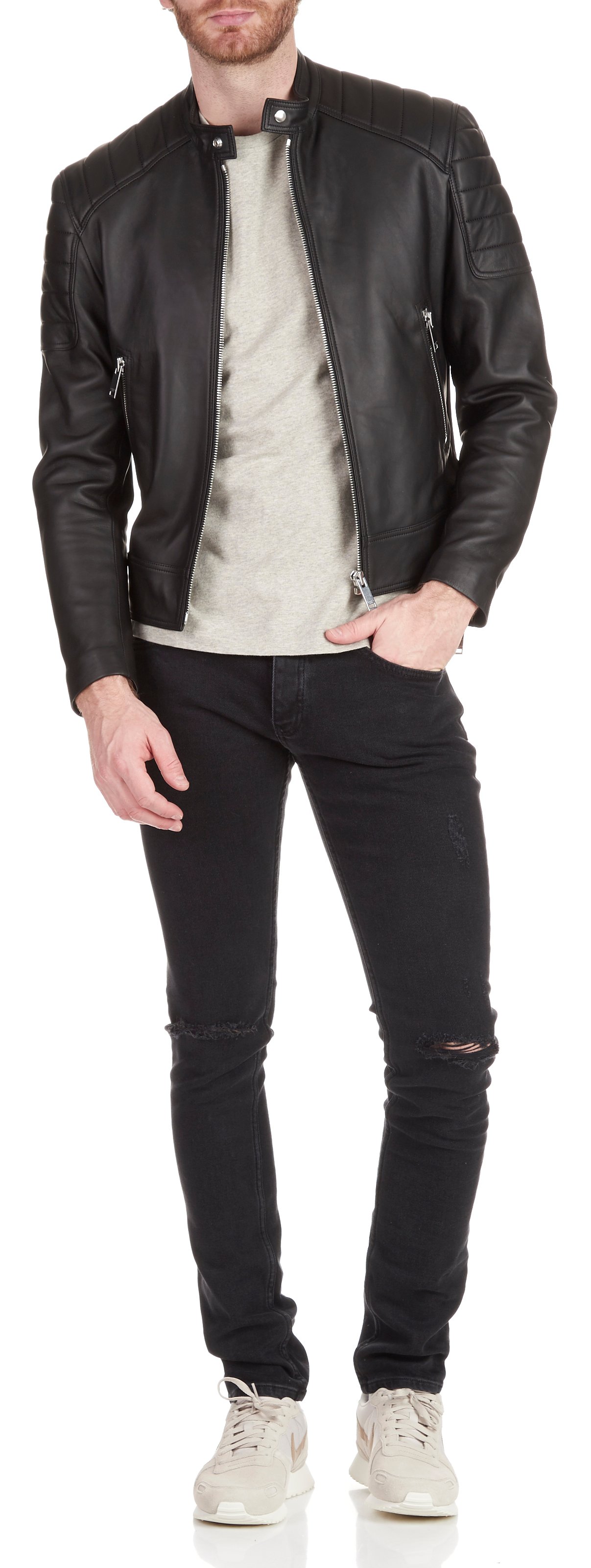 Tee-shirt col rond slim-fit en coton POLO RALPH LAUREN Beige