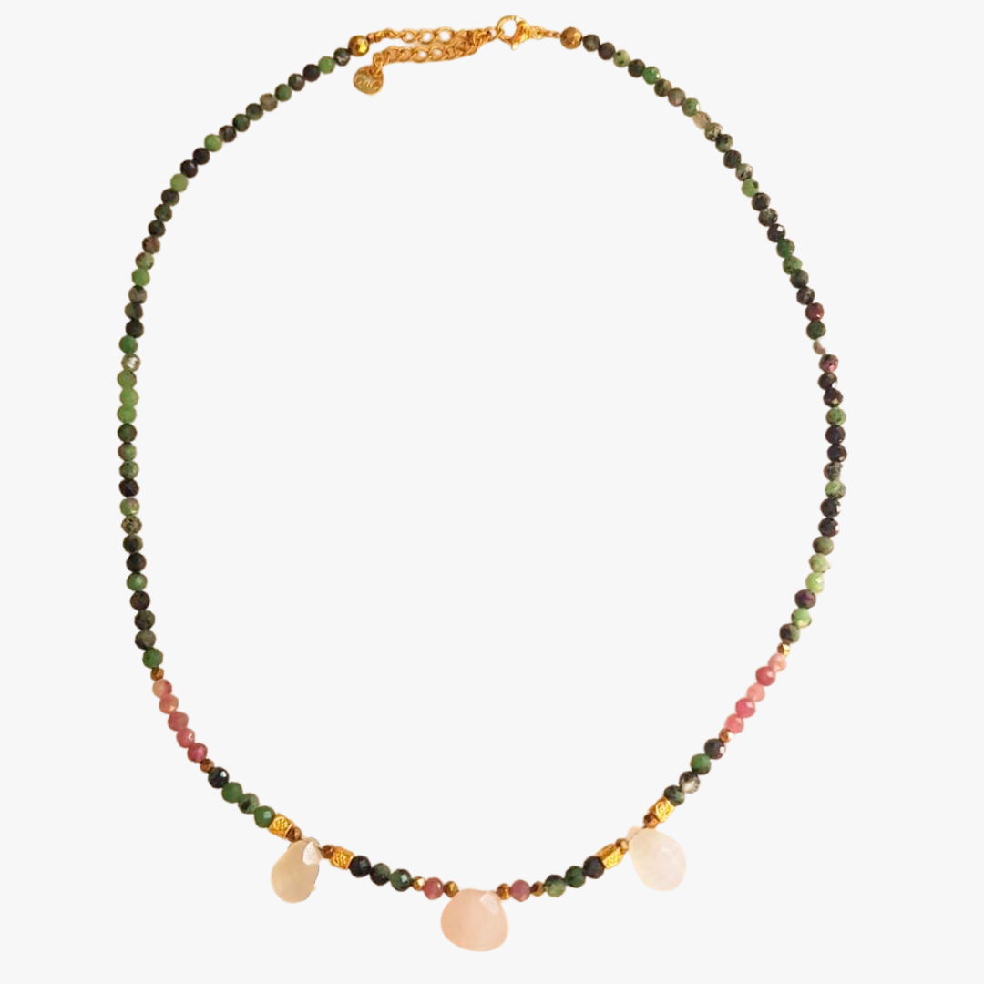 Ruby zoisite necklace GINANDGER Multicolored