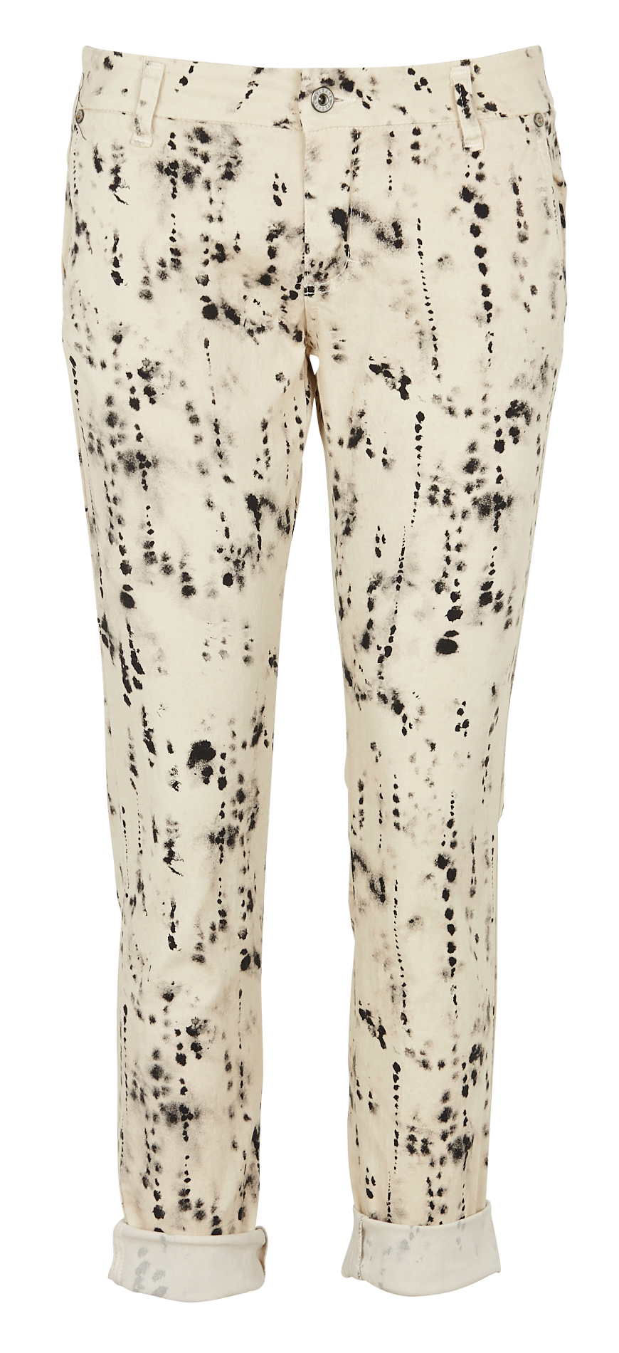 Jean slim en coton mélangé PLEASE Beige