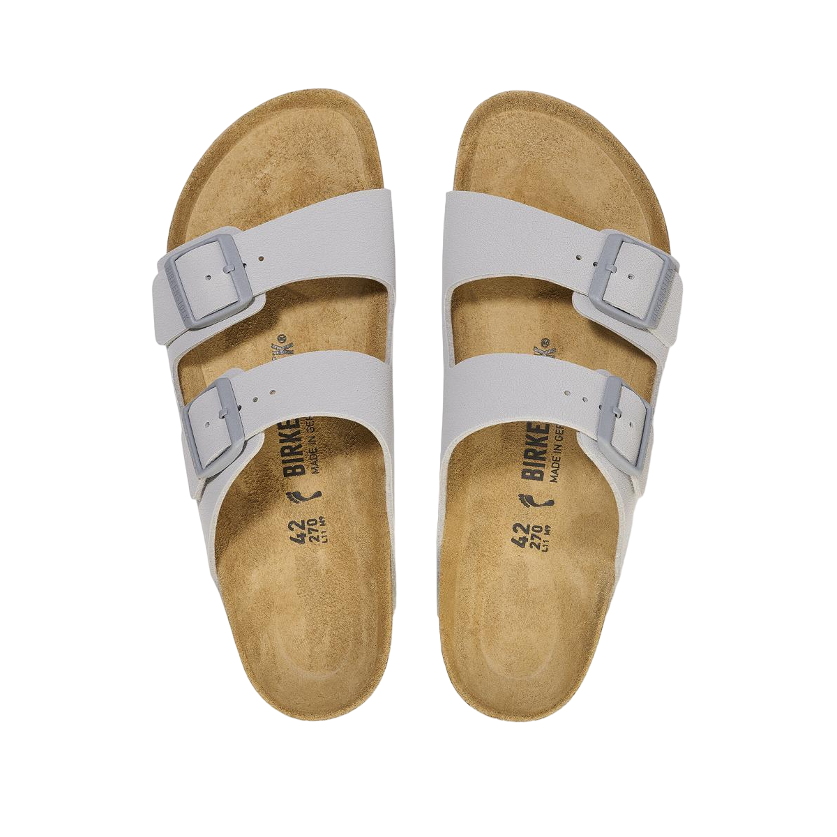 Faux leather sandals Grey