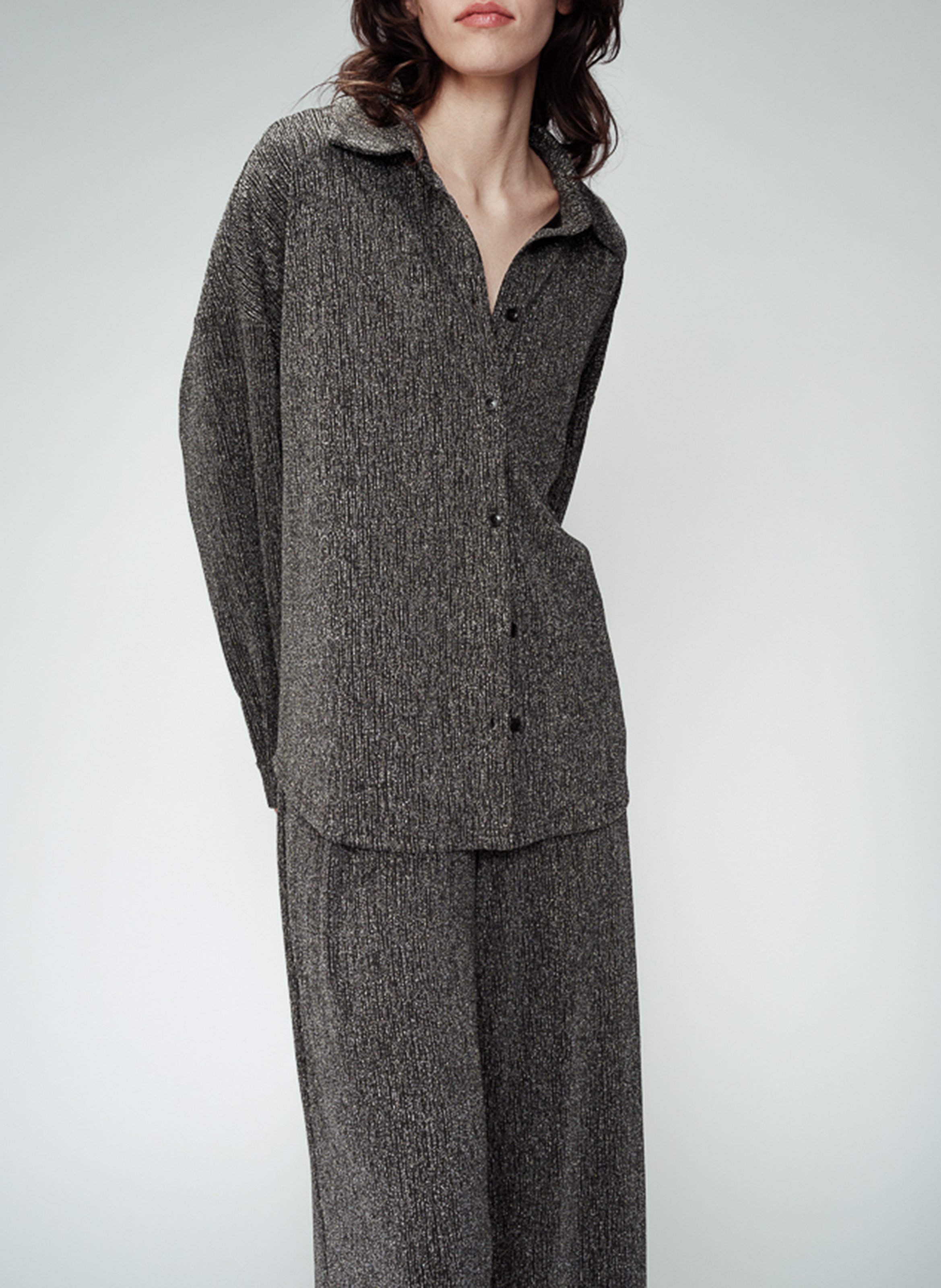 Chemise col classique GRACE ET MILA Grey