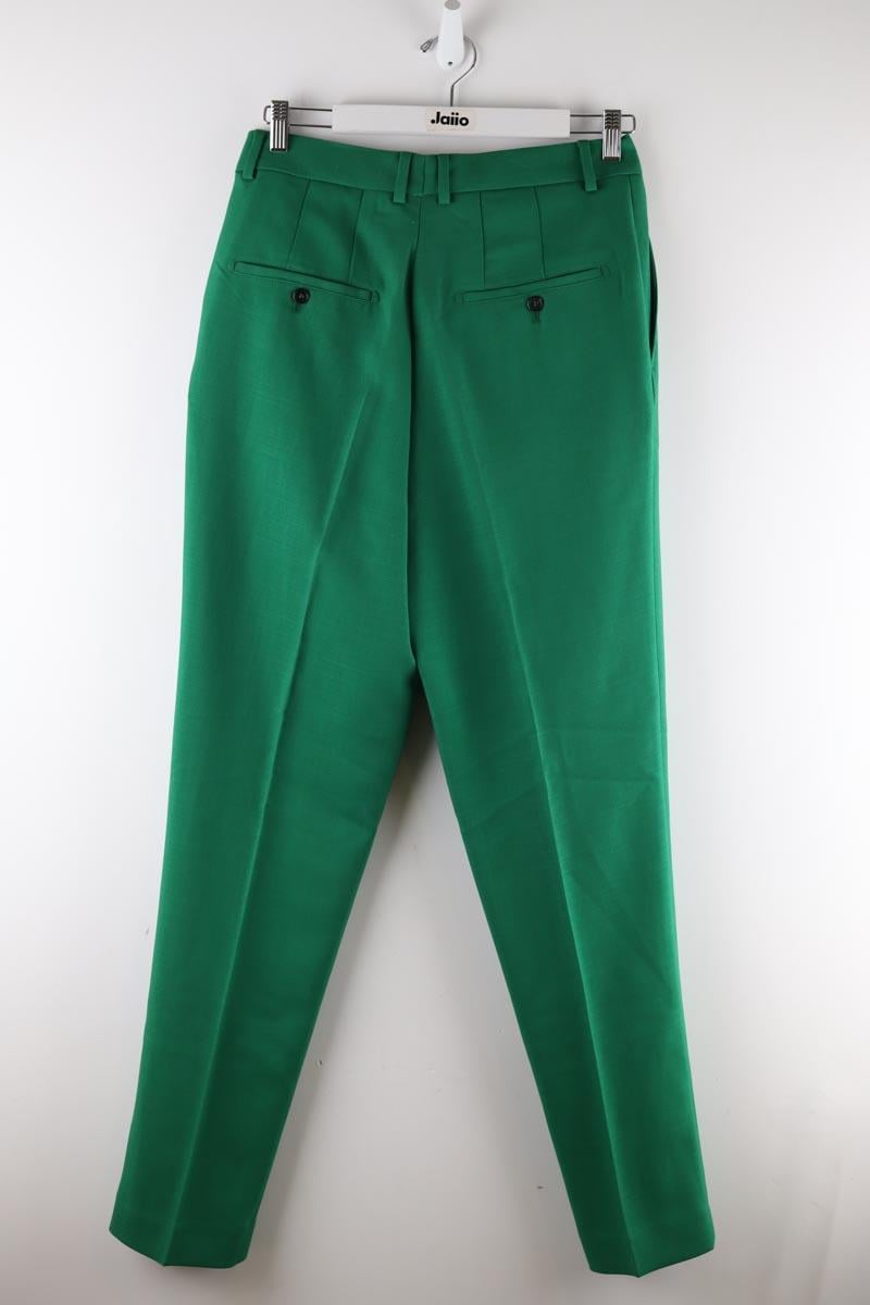 Bandol straight woollen trousers AMI PARIS - Seconde Main Green