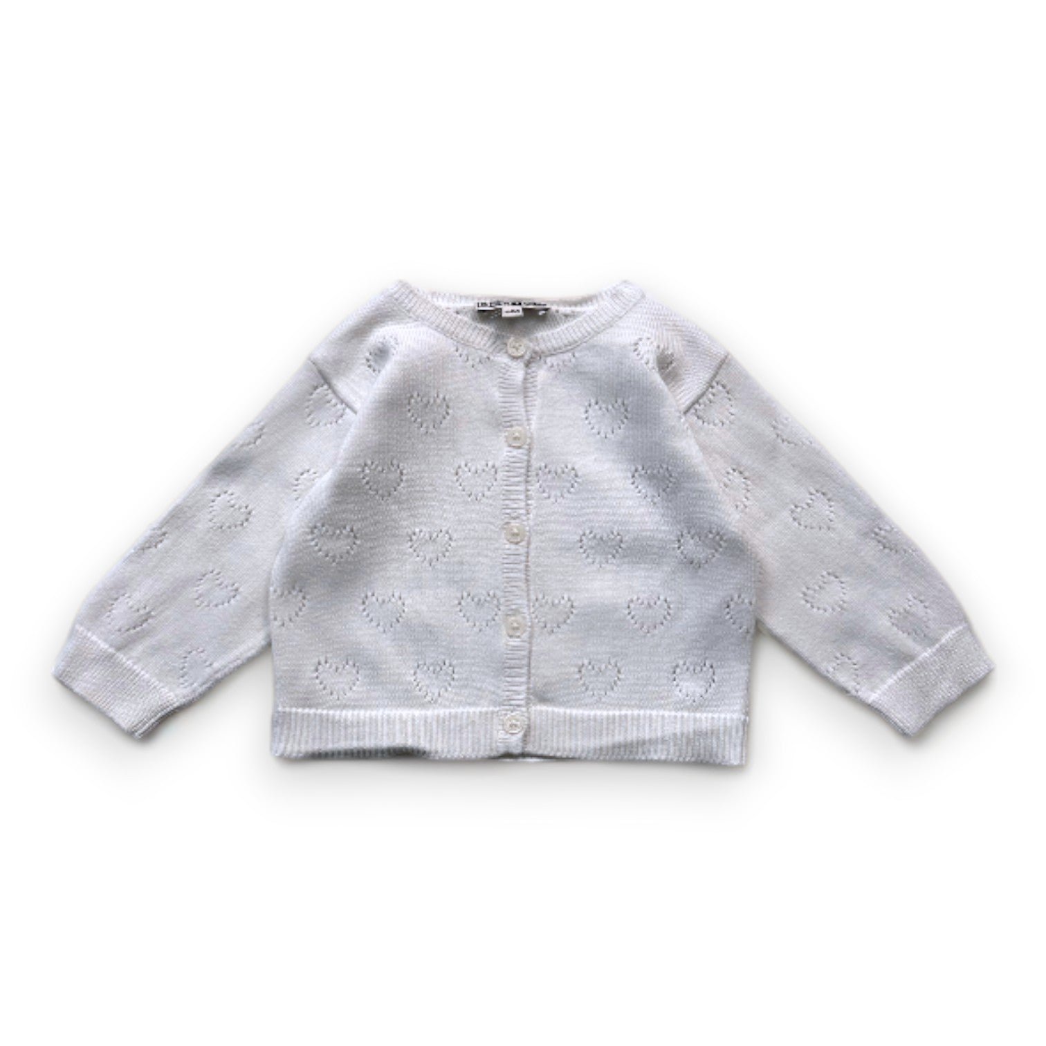 White baby cardigan - 6 months BONTON - Seconde Main White