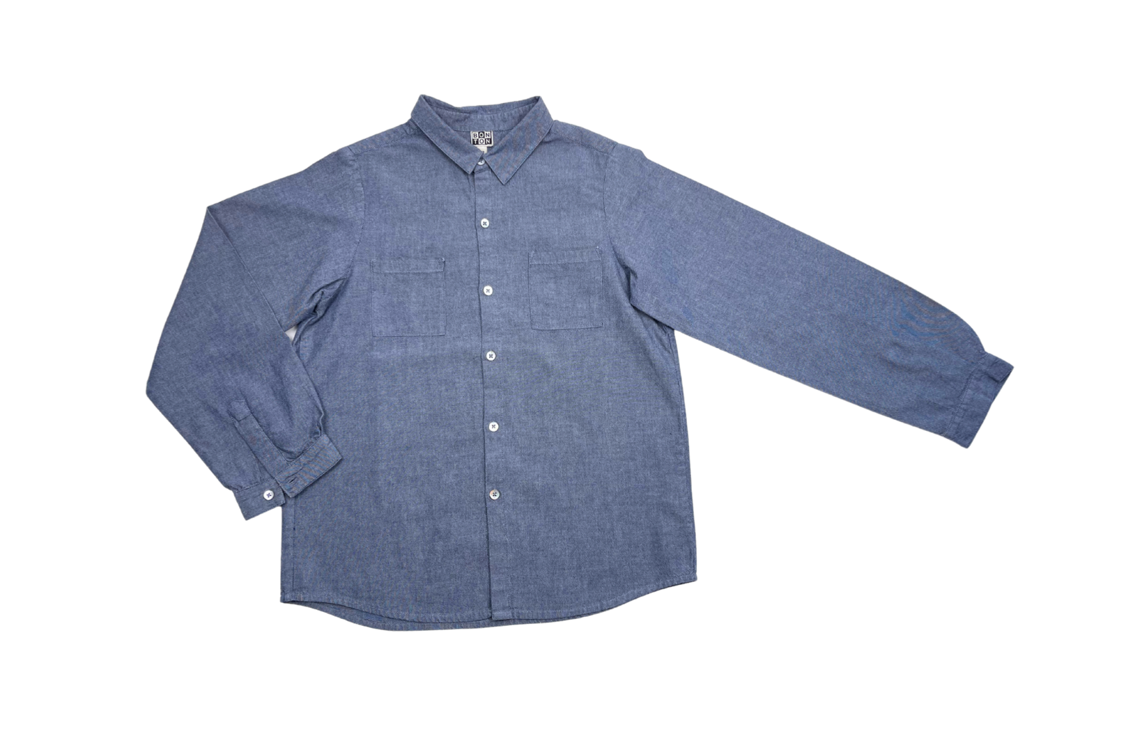 Blue child's shirt - 12 years BONTON - Seconde Main Blue