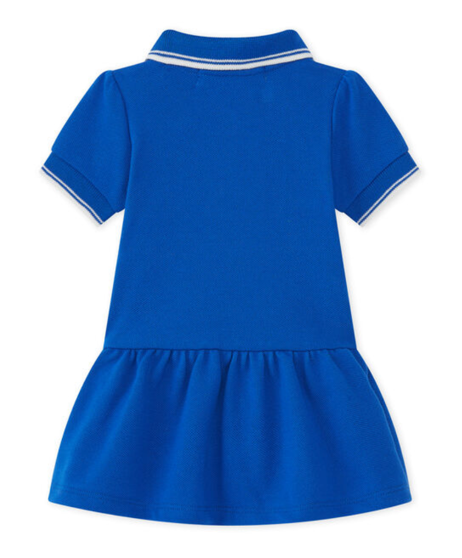 Blue baby dress - 3 months PETIT BATEAU - Seconde Main Blue