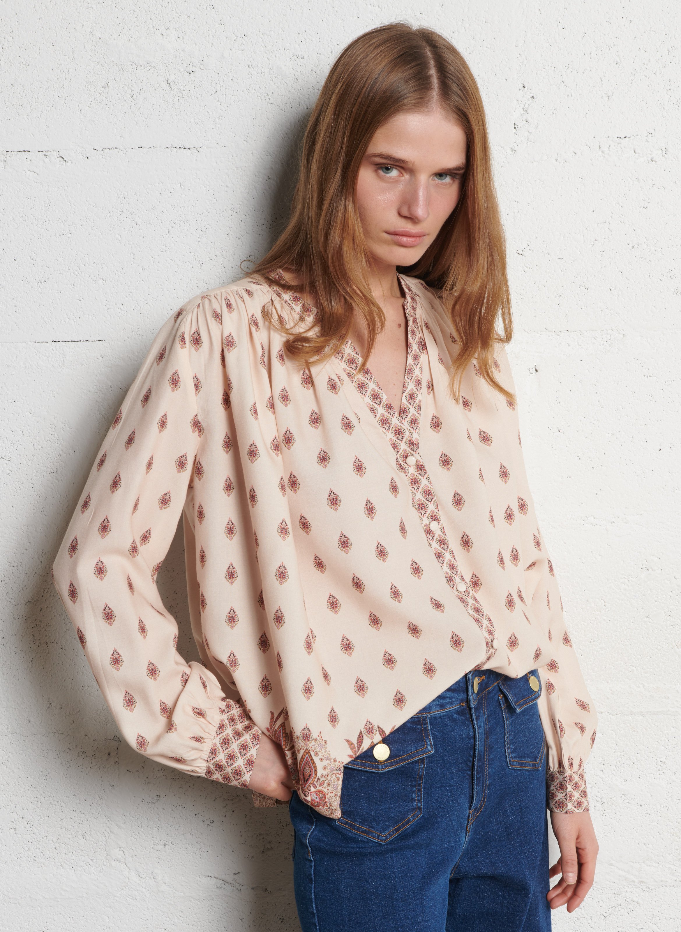 Loose-fit printed blouse LA PETITE ETOILE Multicolored