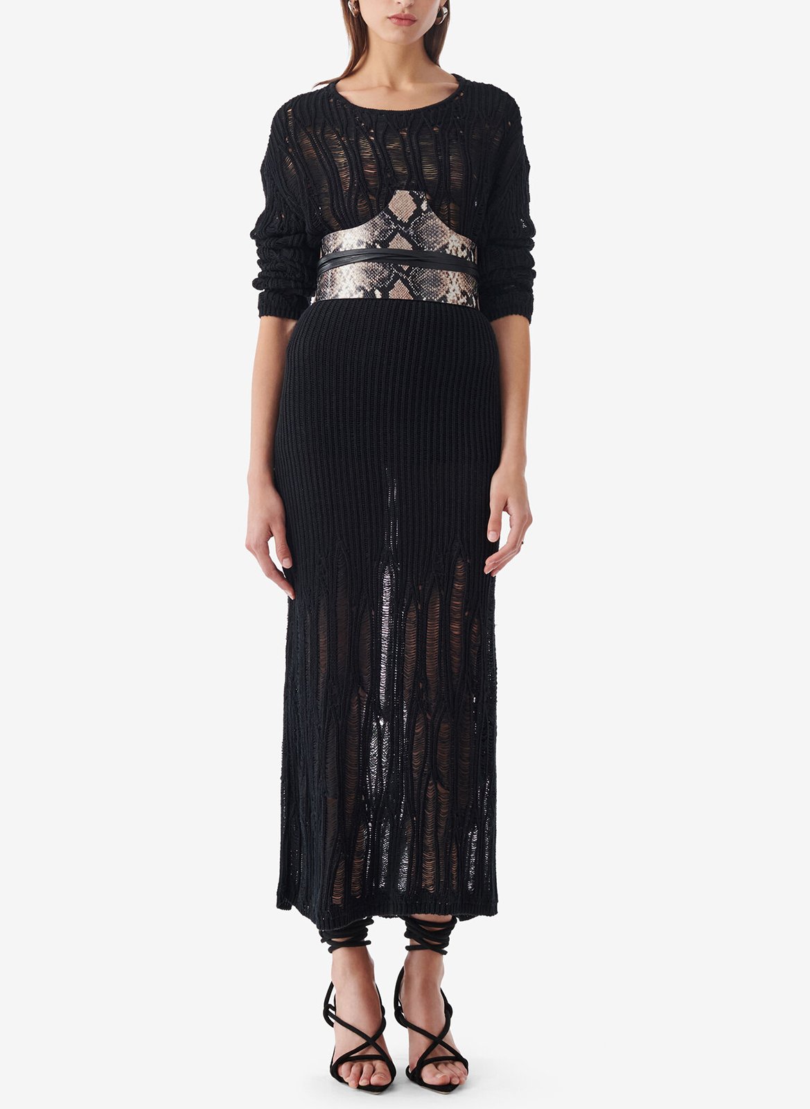 Halflange tricotrok IRO Black