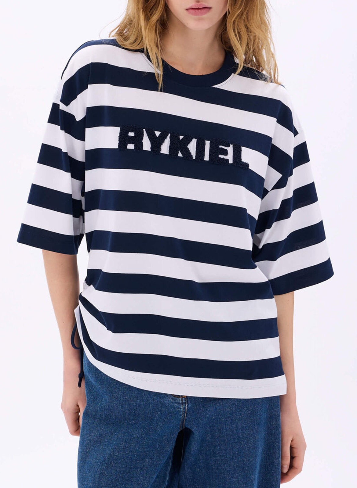 Straight striped cotton T-shirt SONIA RYKIEL Multicolored