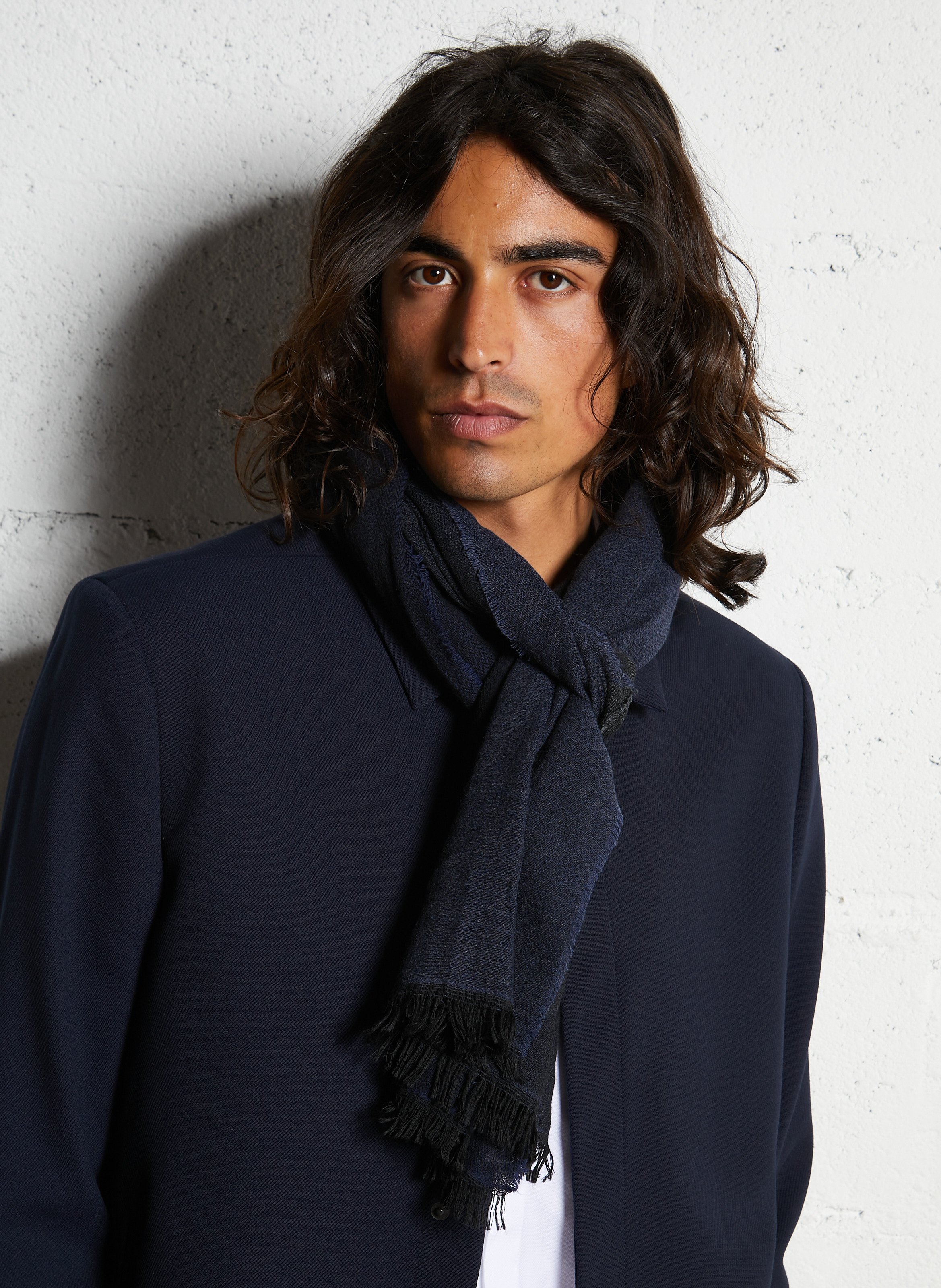 Fringed Schal IKKS Blau