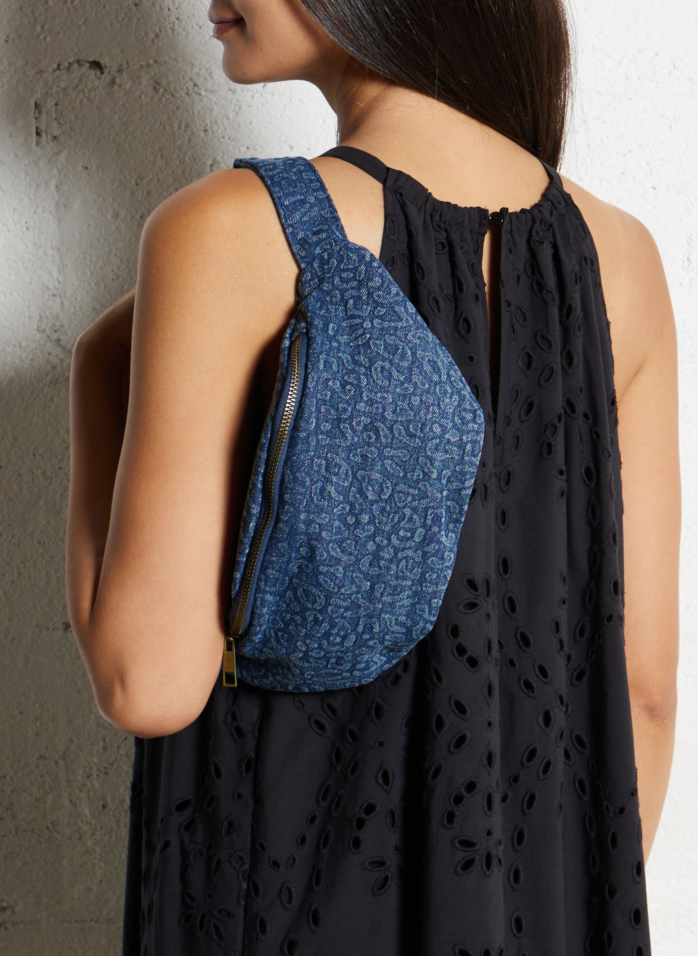 Sac banane en jean Bleu