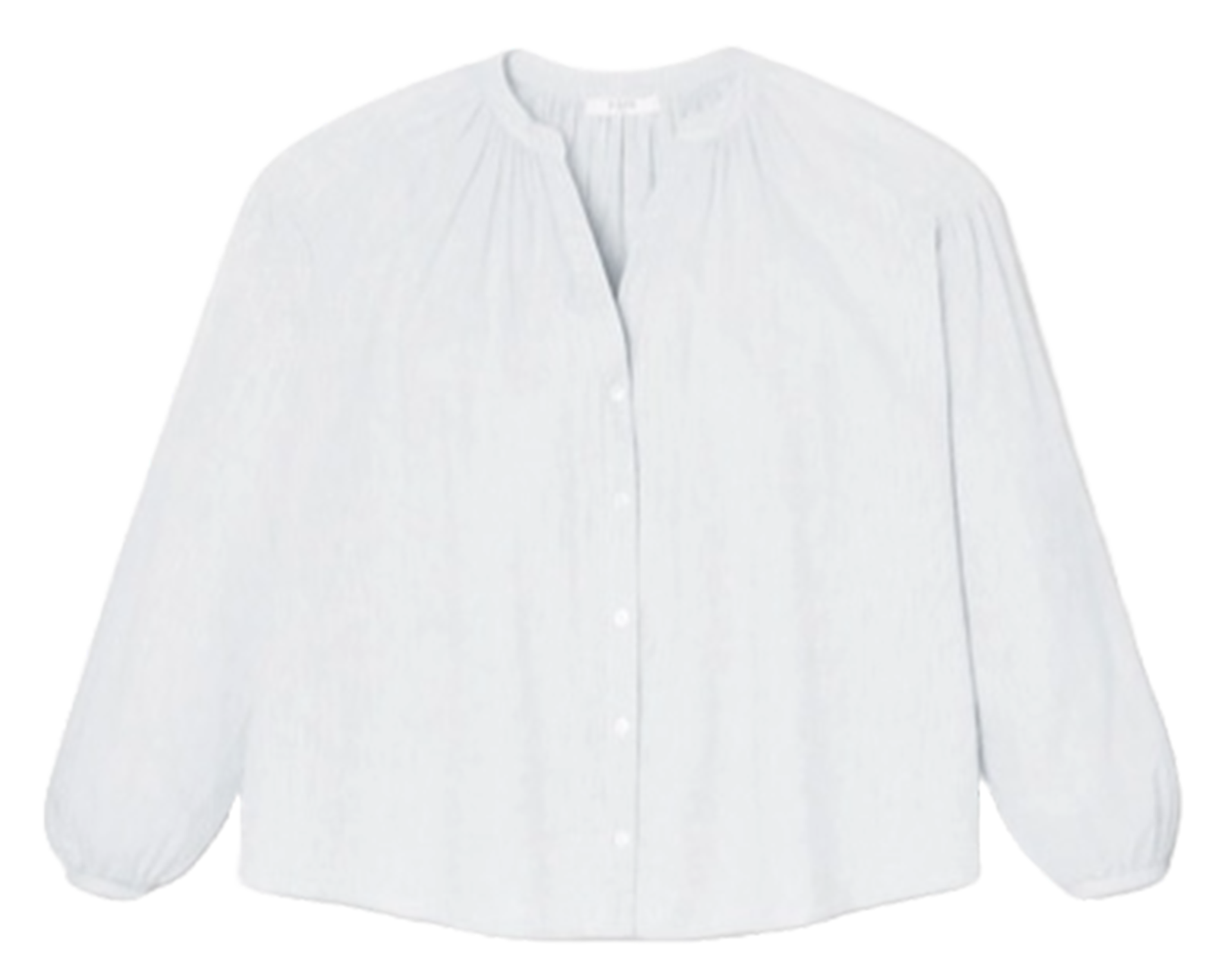 Chemise col tunisien en coton ZAPA Blanc