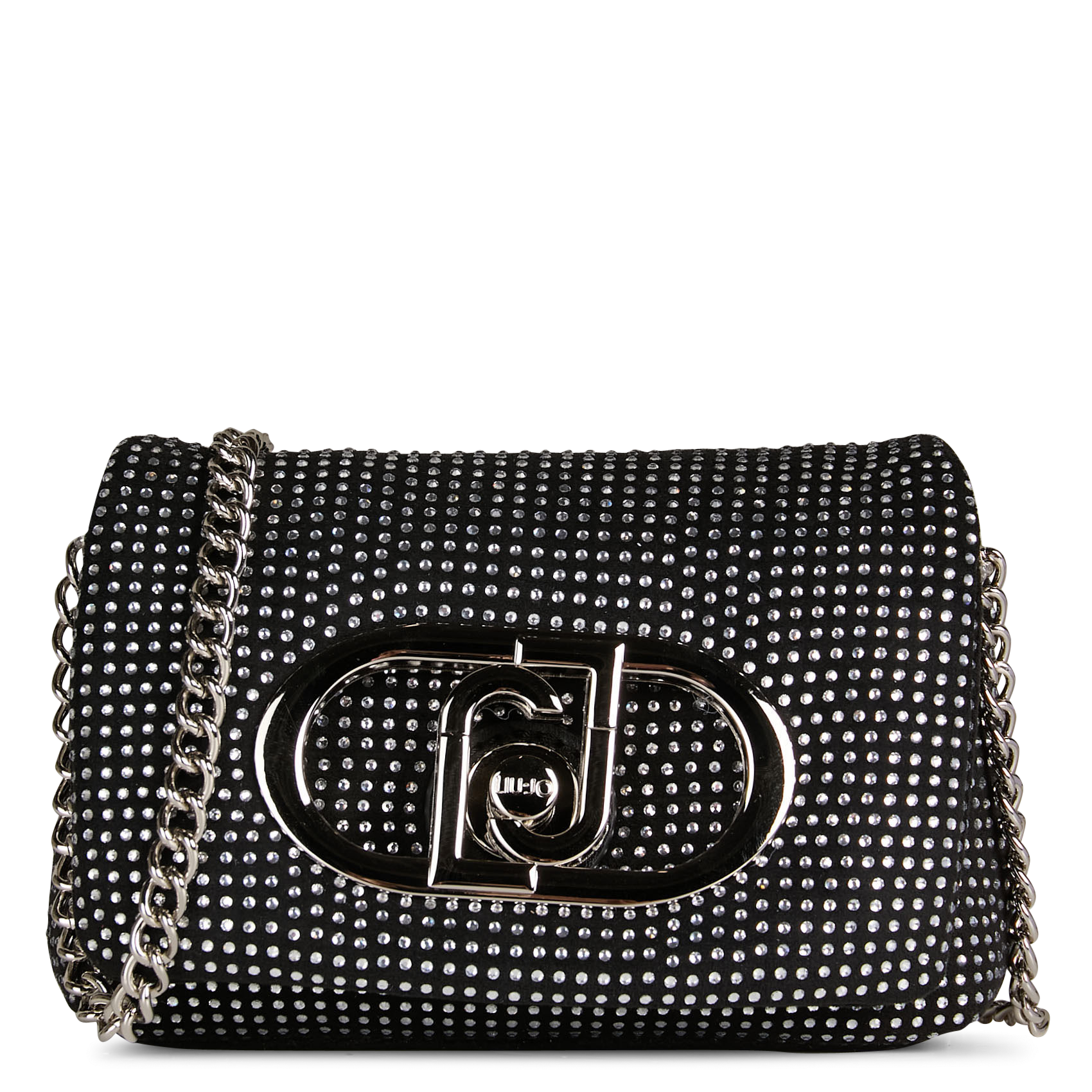 Mini sac bandoulière à rabat avec strass LIU JO